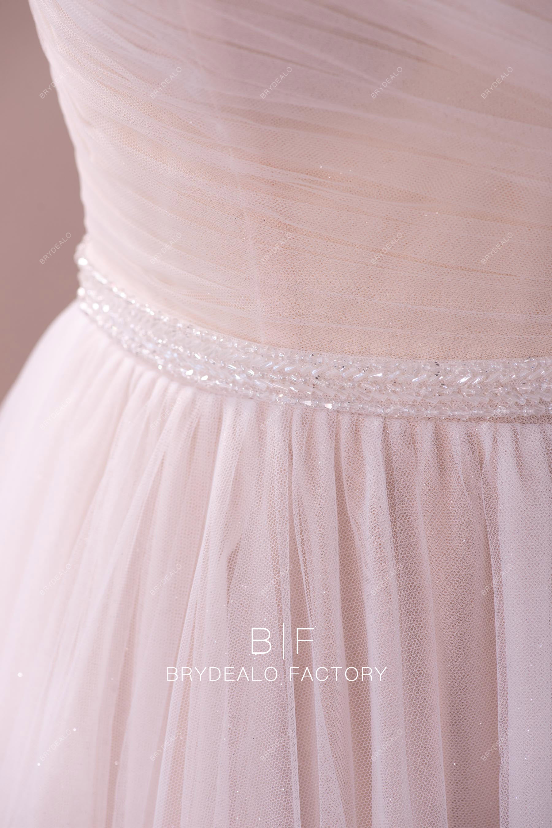 beaded waistband wedding dress