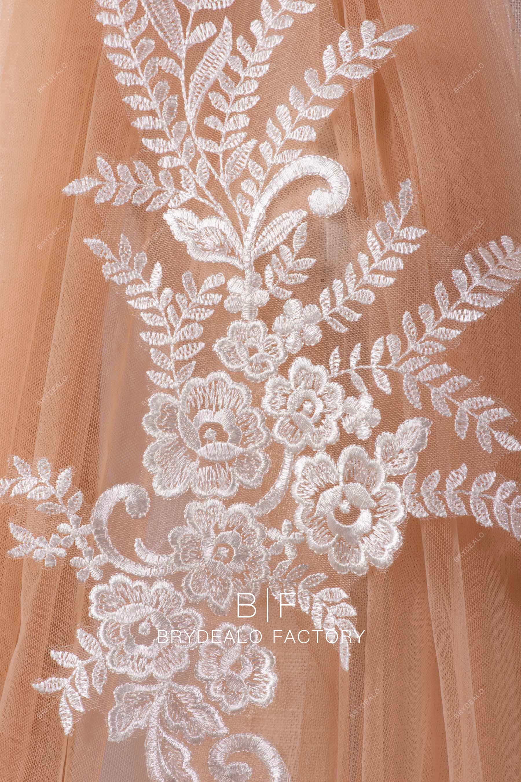 beautiful embroidery lace appliques