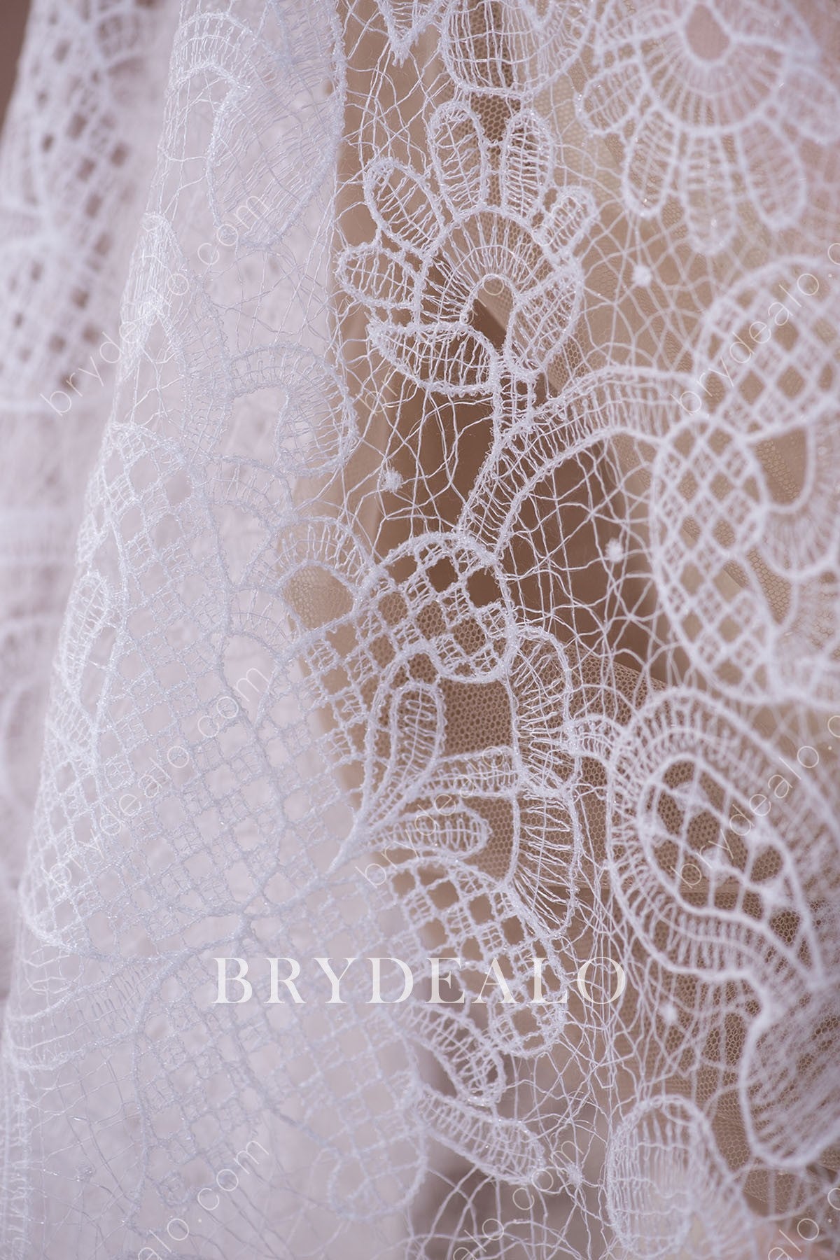 Abstract Pattern Crochet Lace Fabric for Wholesale