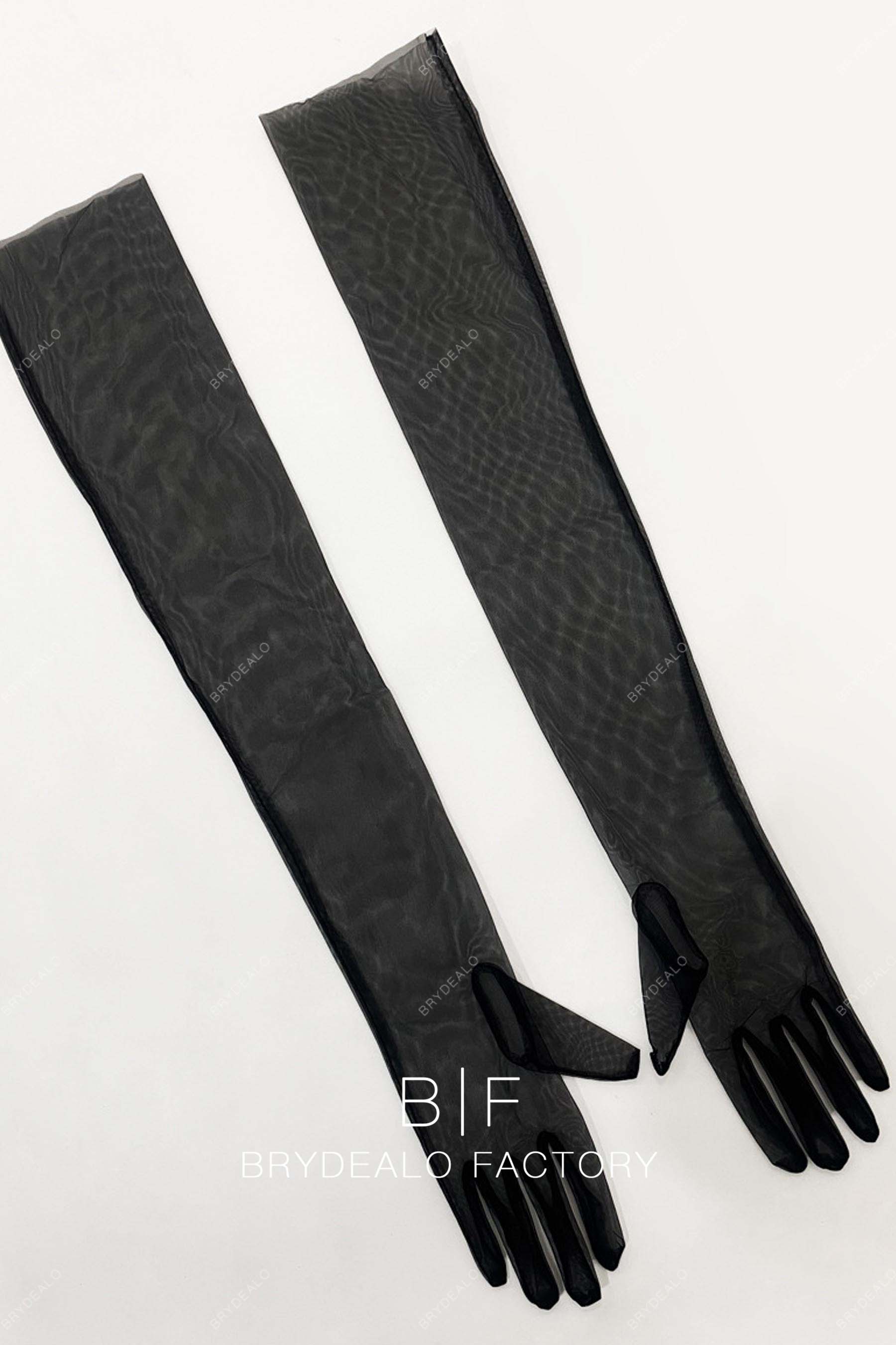 timeless long bridal gloves