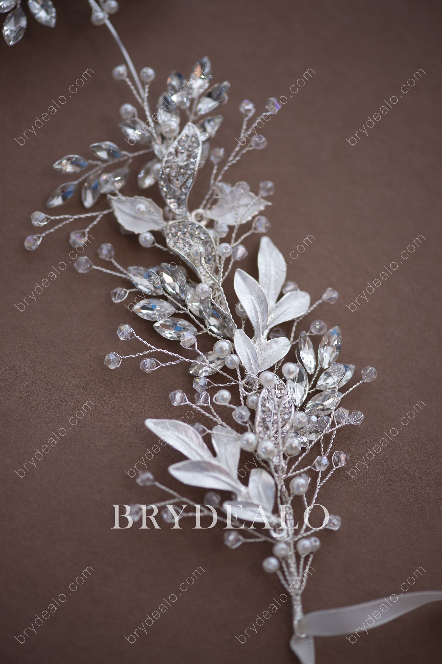 Crystals Pearls Bridal Headpiece