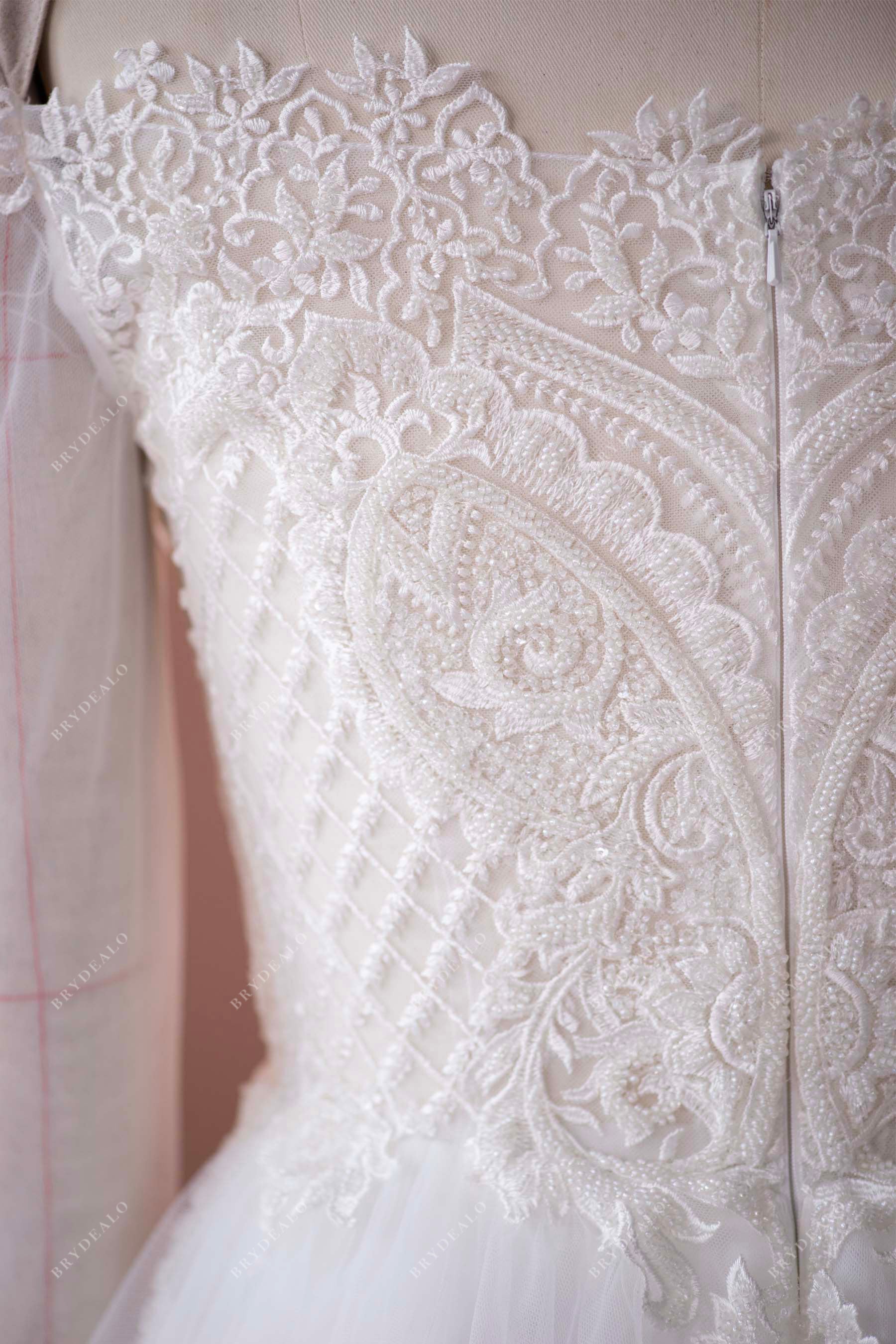bridal beaded lace