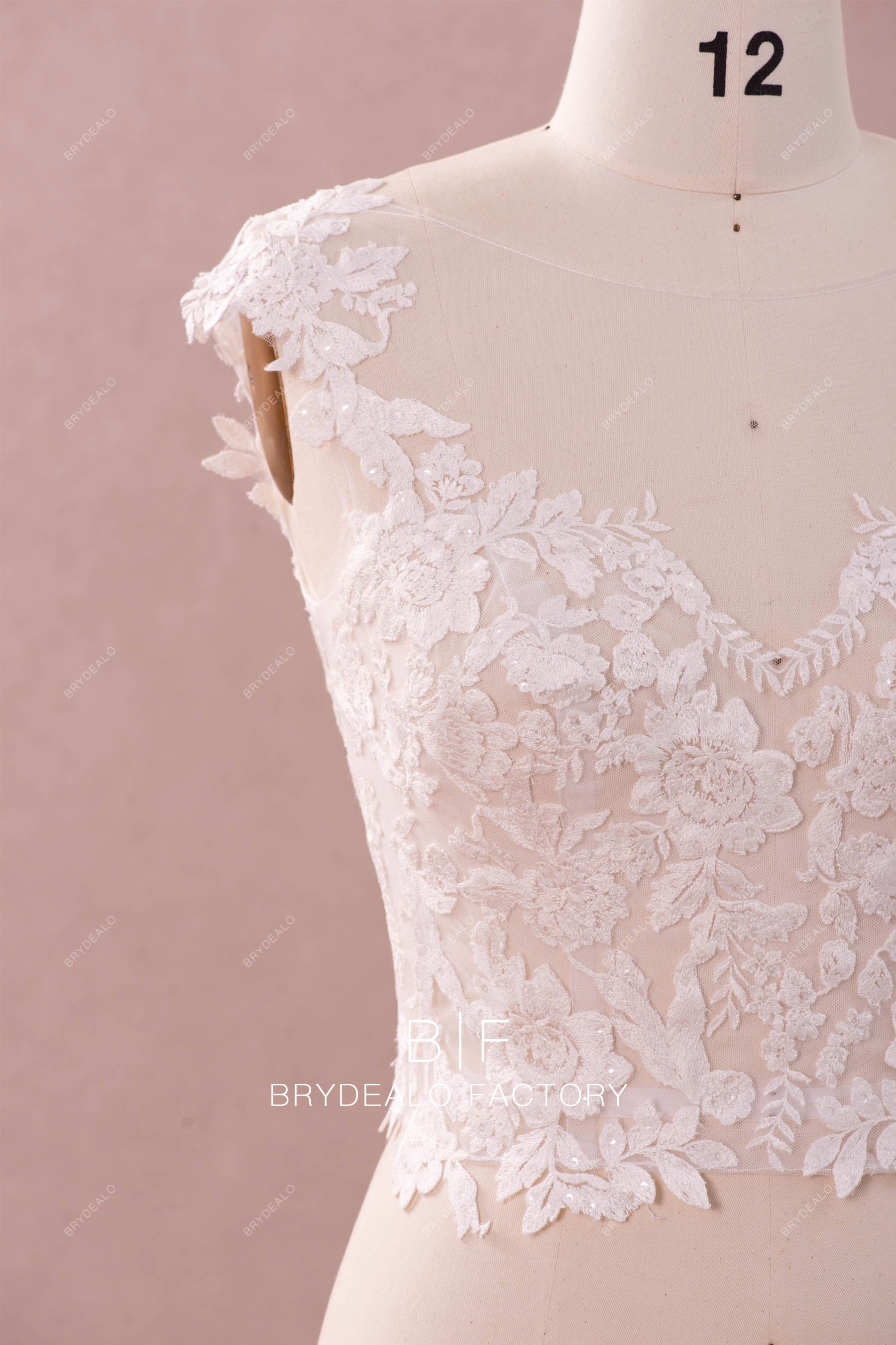 Wholesale Illusion Lace Top Casual Wedding Jacket
