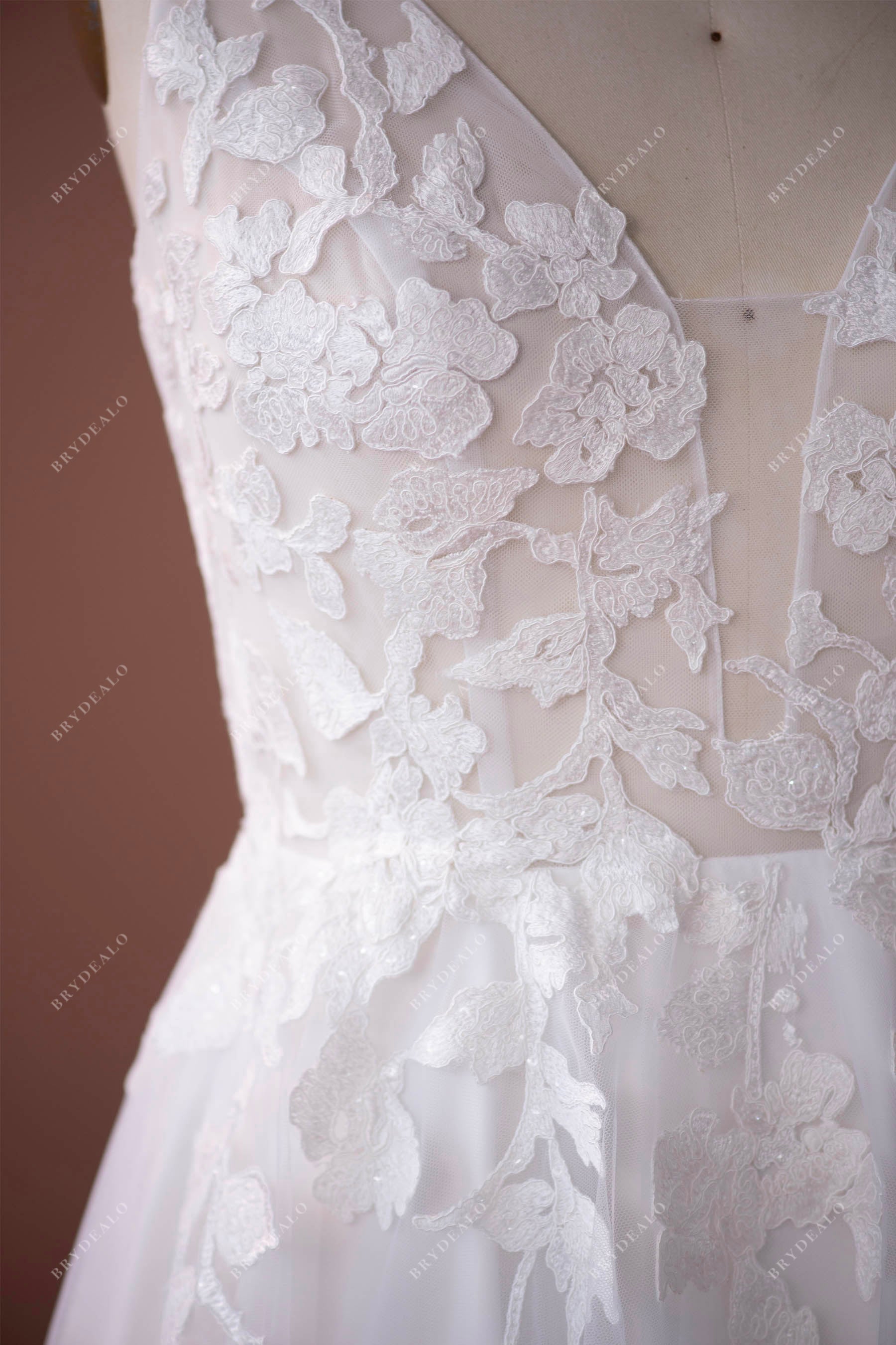 Lace Illusion Bodice