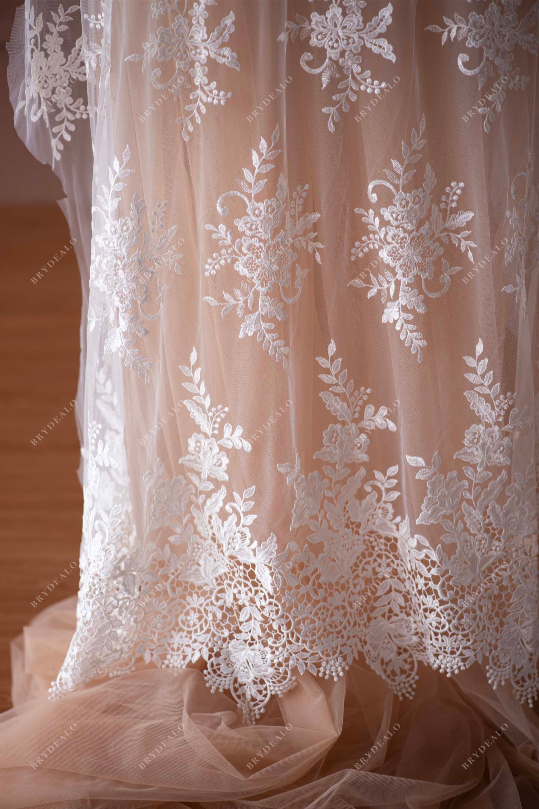 Wholesale Embroidery Chemical Flower Lace Fabric