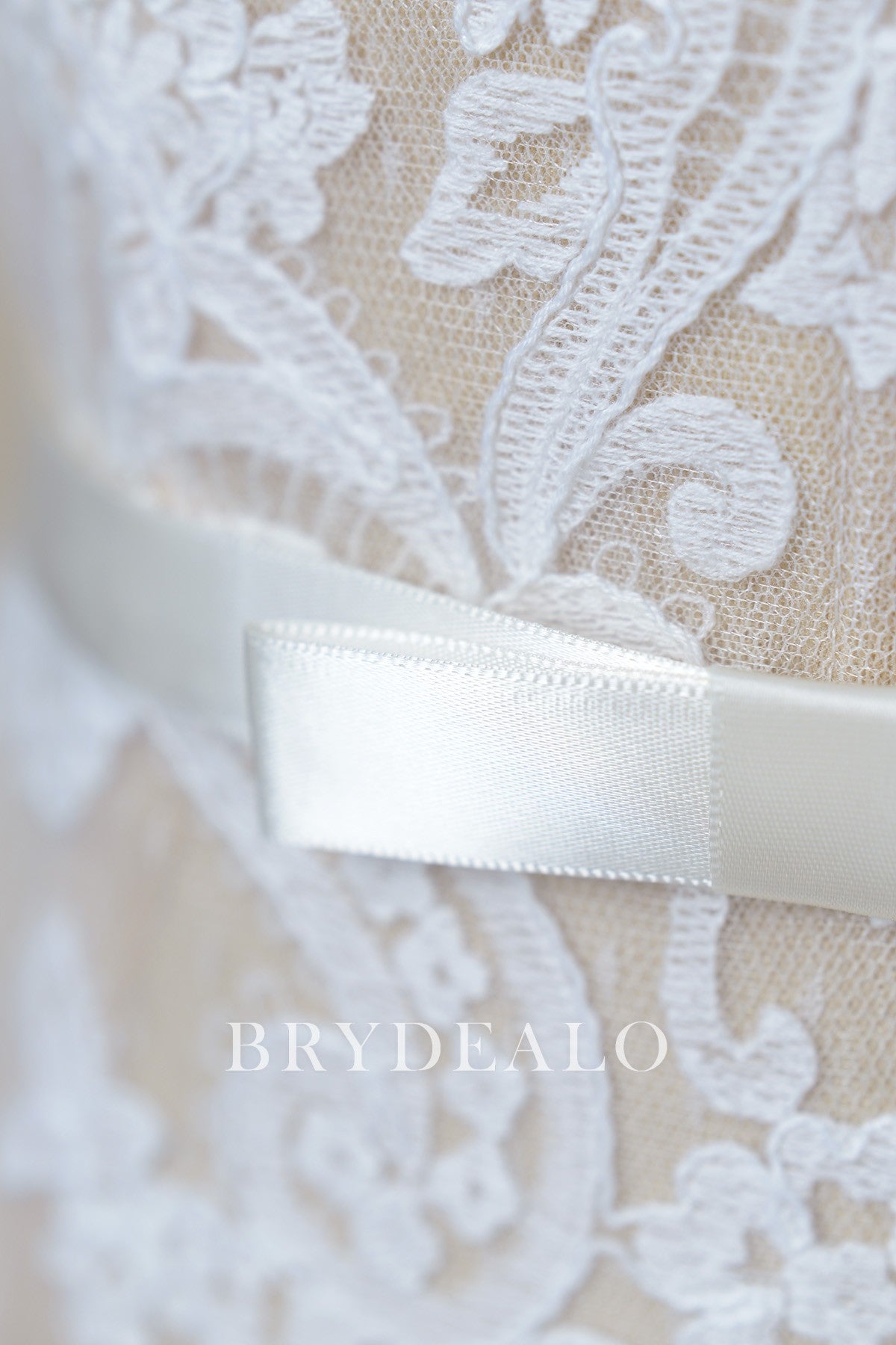 Wholesale Ivory Satin Bow Bridal Sash