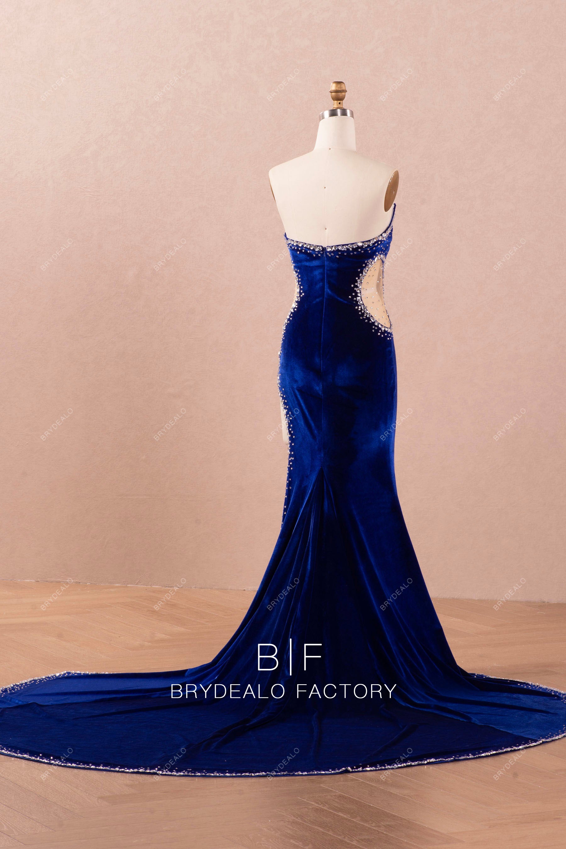 cutout sexy mermaid prom dress