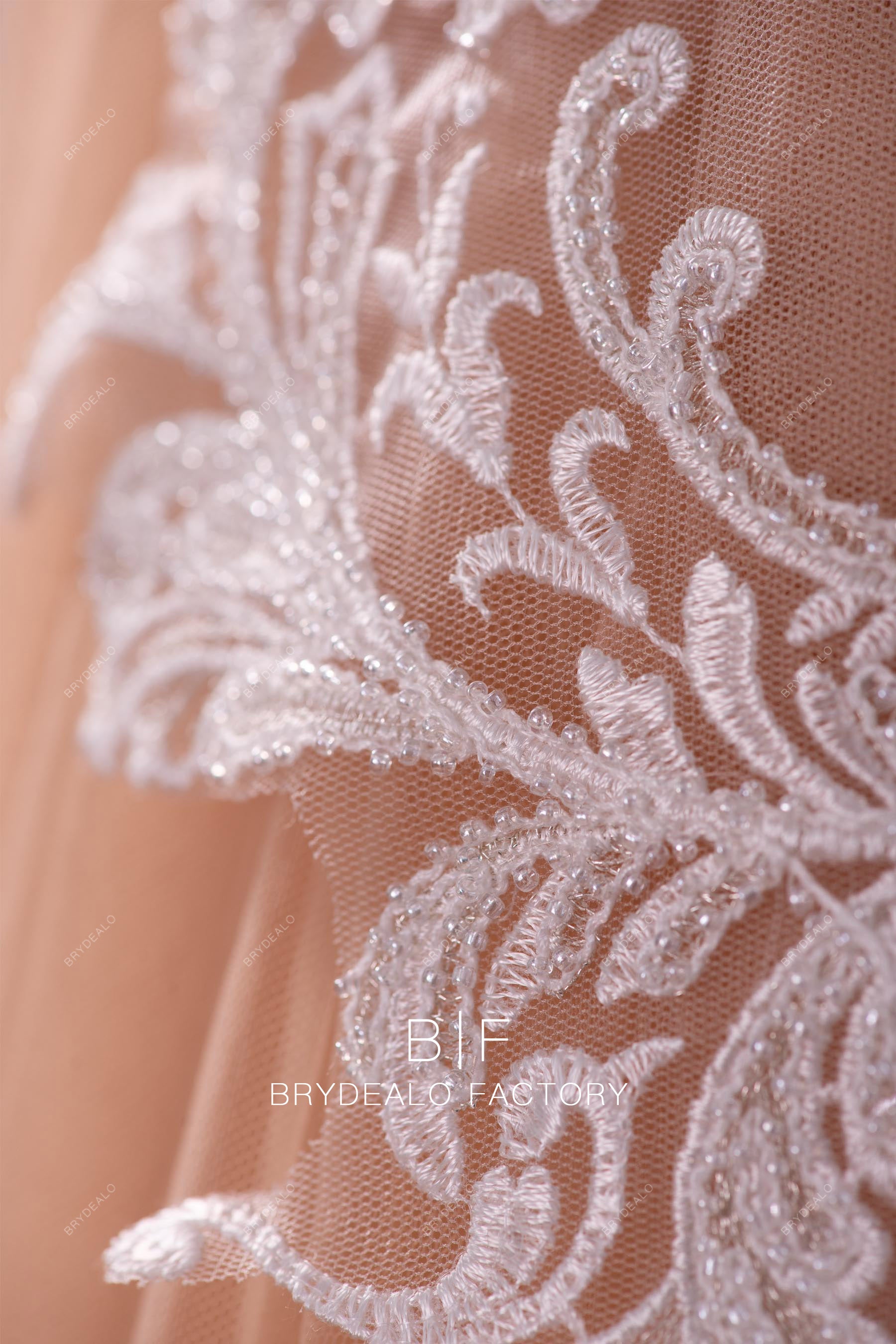 delicate beading lace
