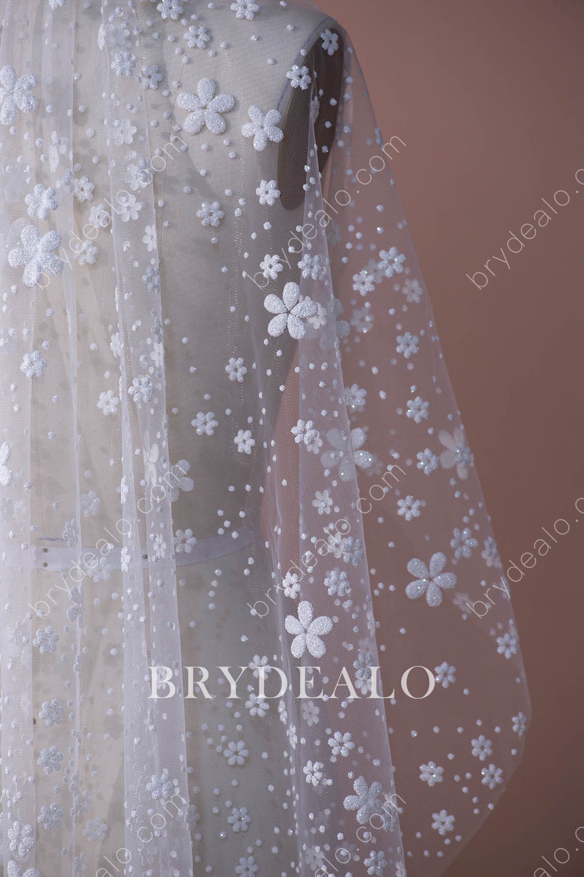 glitter bloom waltz length veil