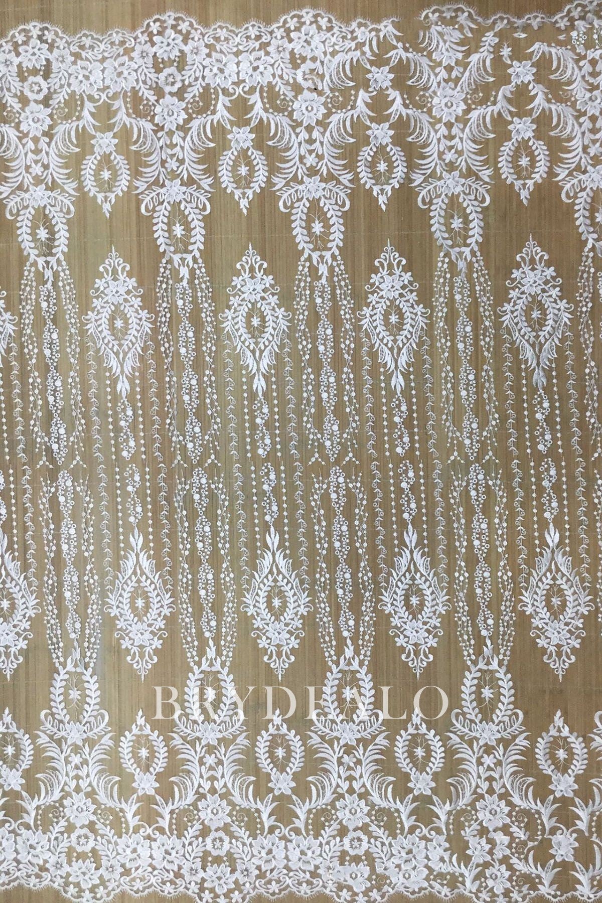 Best Designer Embroidered Double Border Lace Fabric