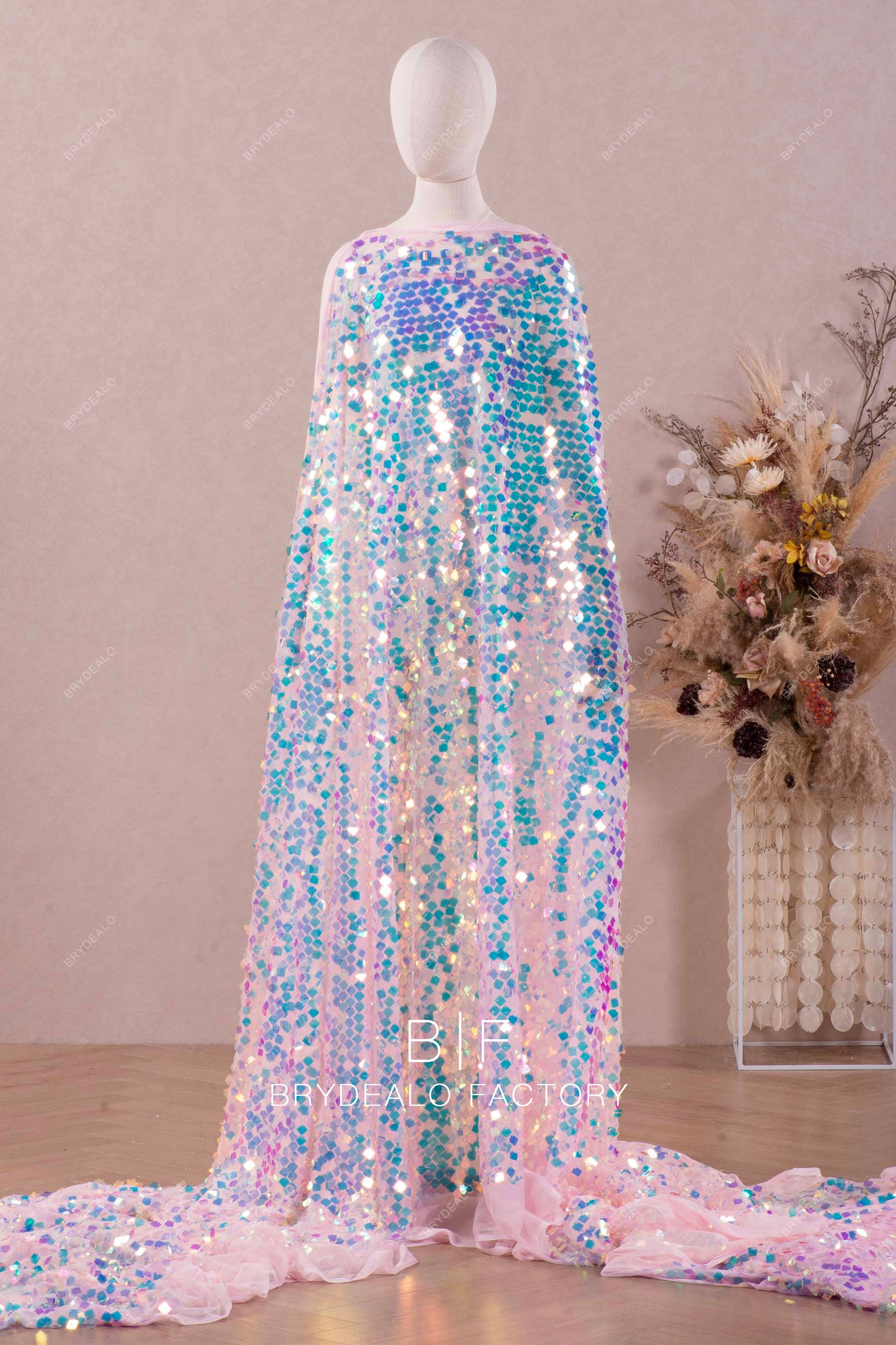 Sparkly Galaxy Square Sequin Fabric Sparkly Galaxy Square Sequin Fabric