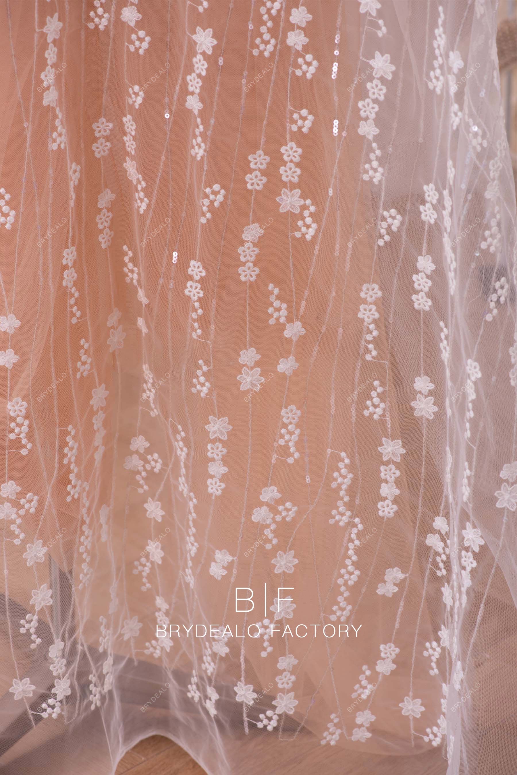 designer shimmery lace