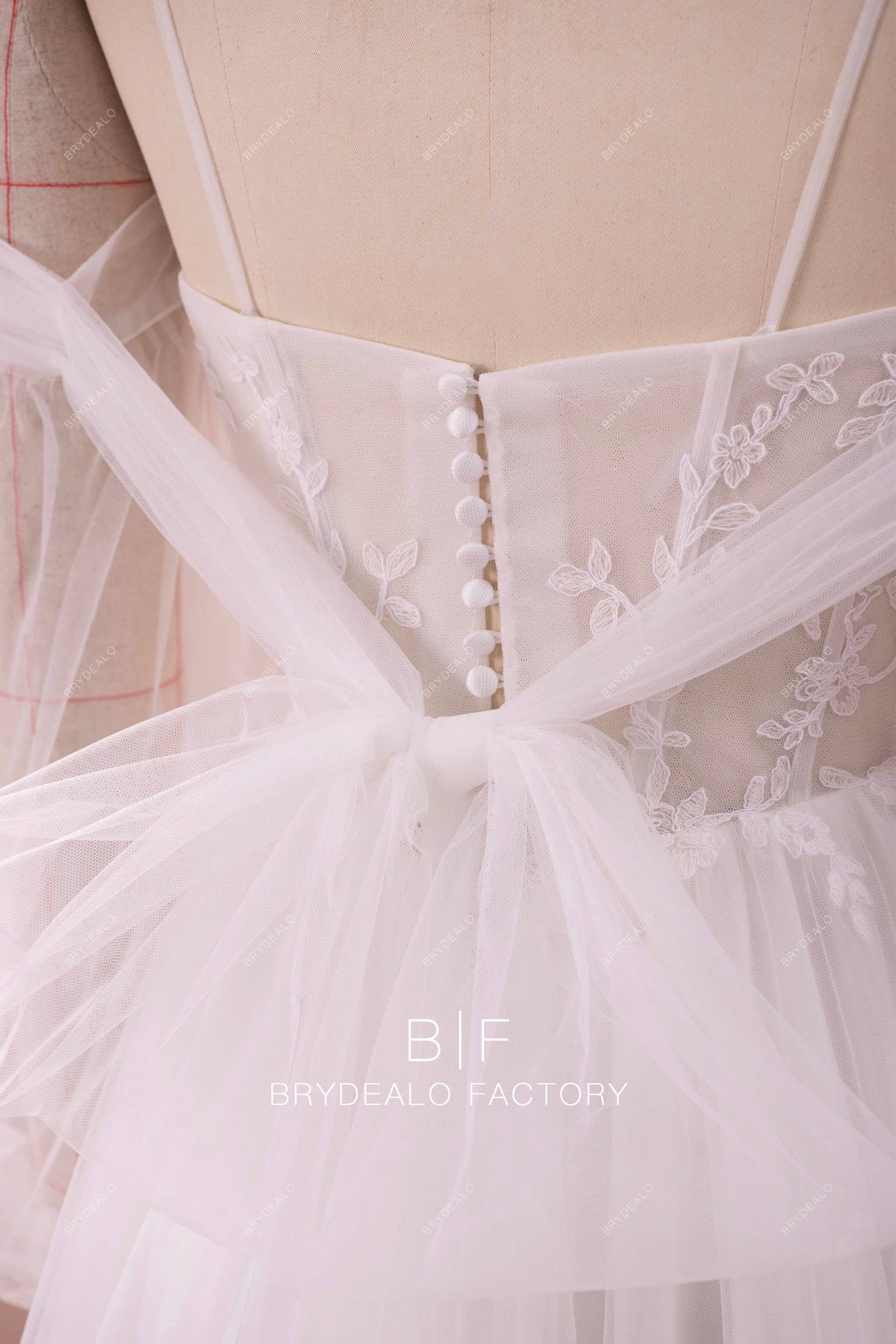 detachable bridal bowknot