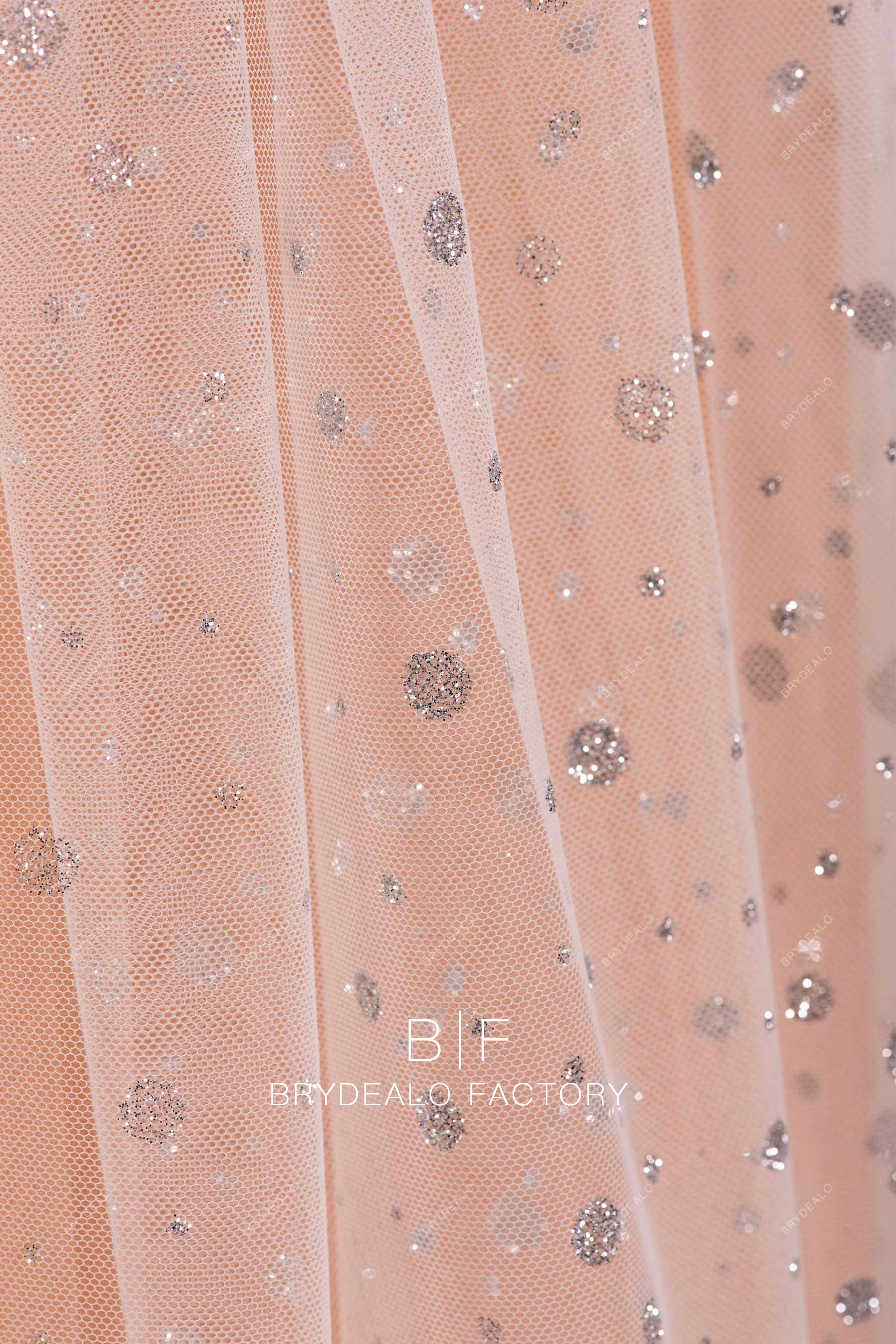 dot glitter soft tulle fabric