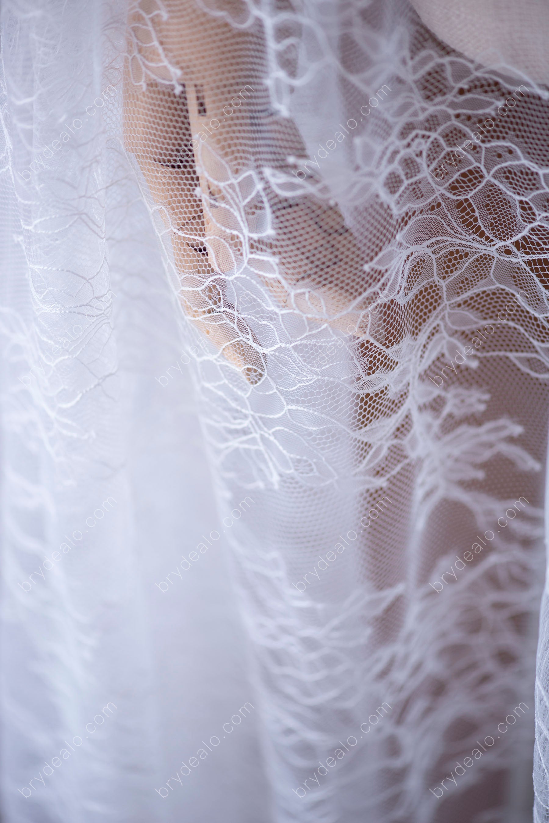 Dreamy Leave Bridal Lace Fabric
