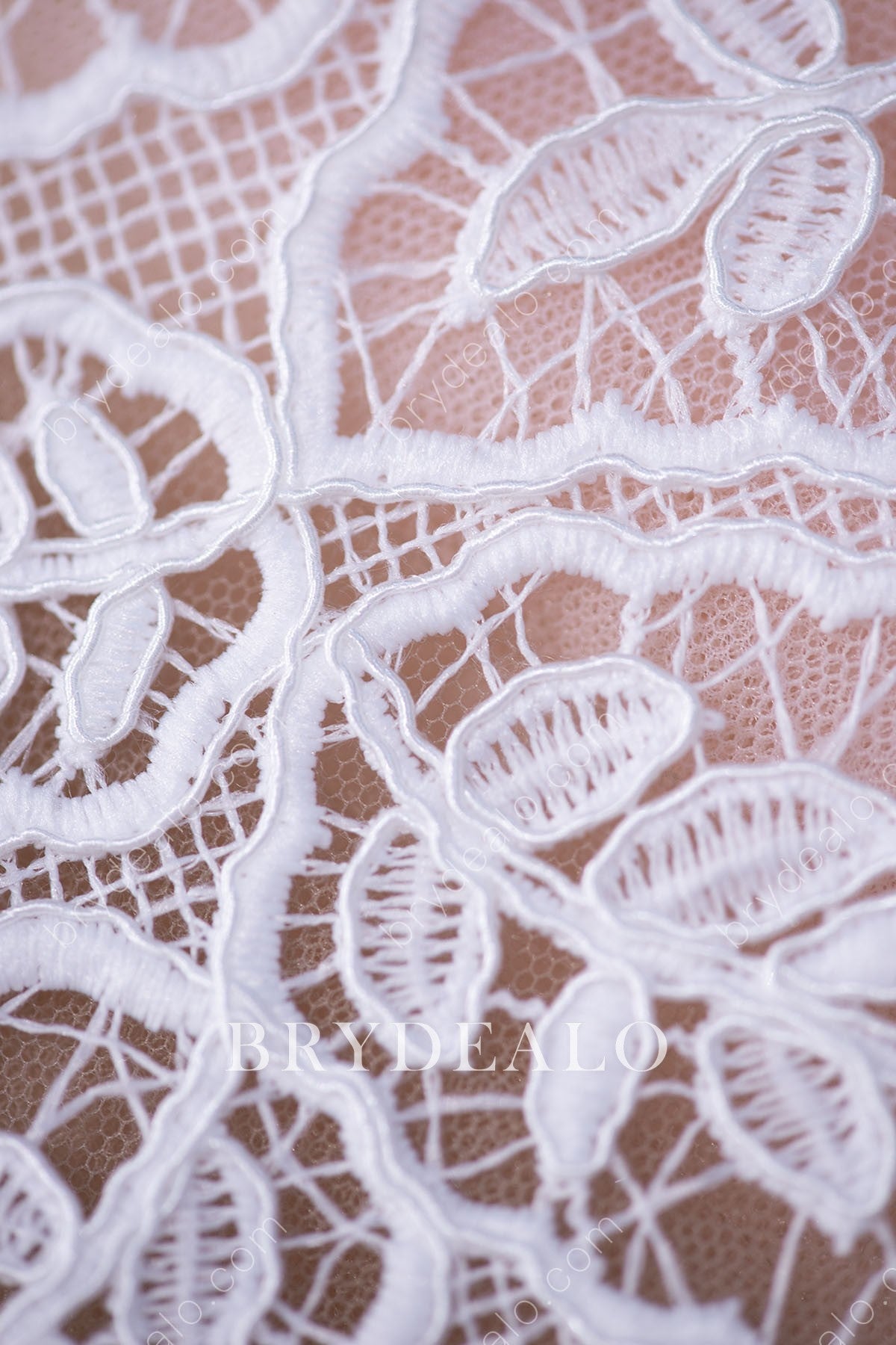 Double Border Leaf Lace Fabric