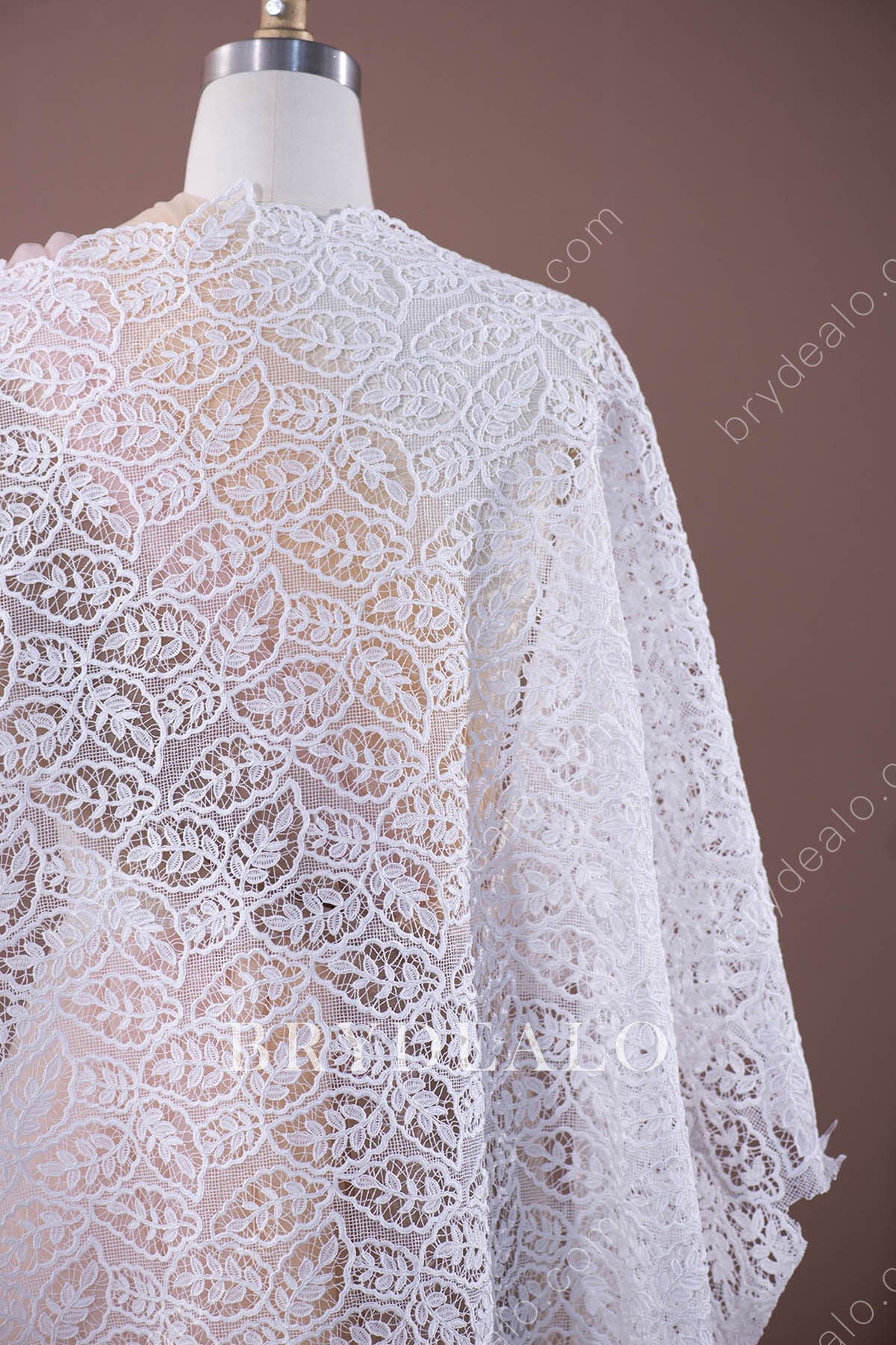 Wholesale Double Border Leaf Lace Fabric