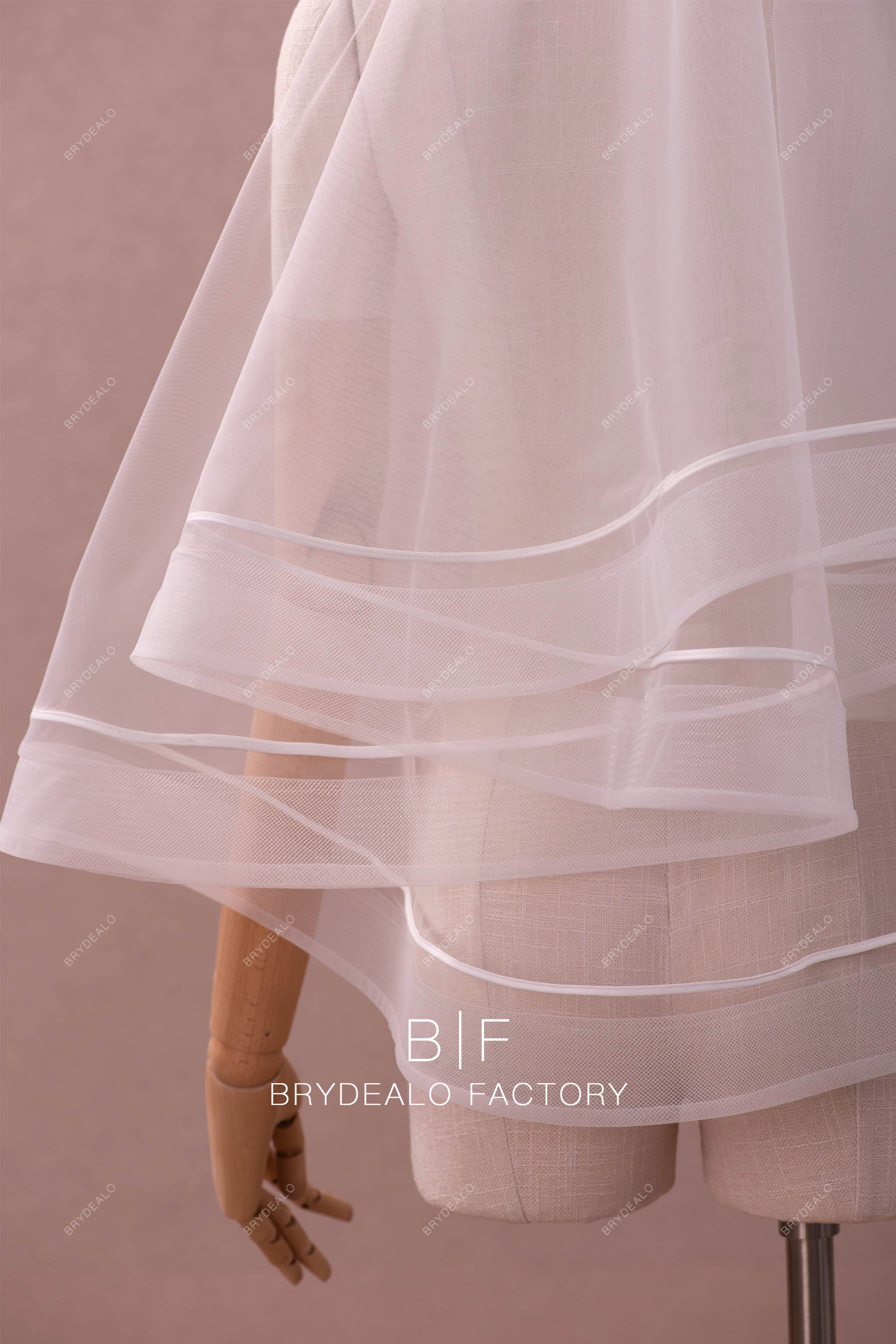 elbow length horsehair veil