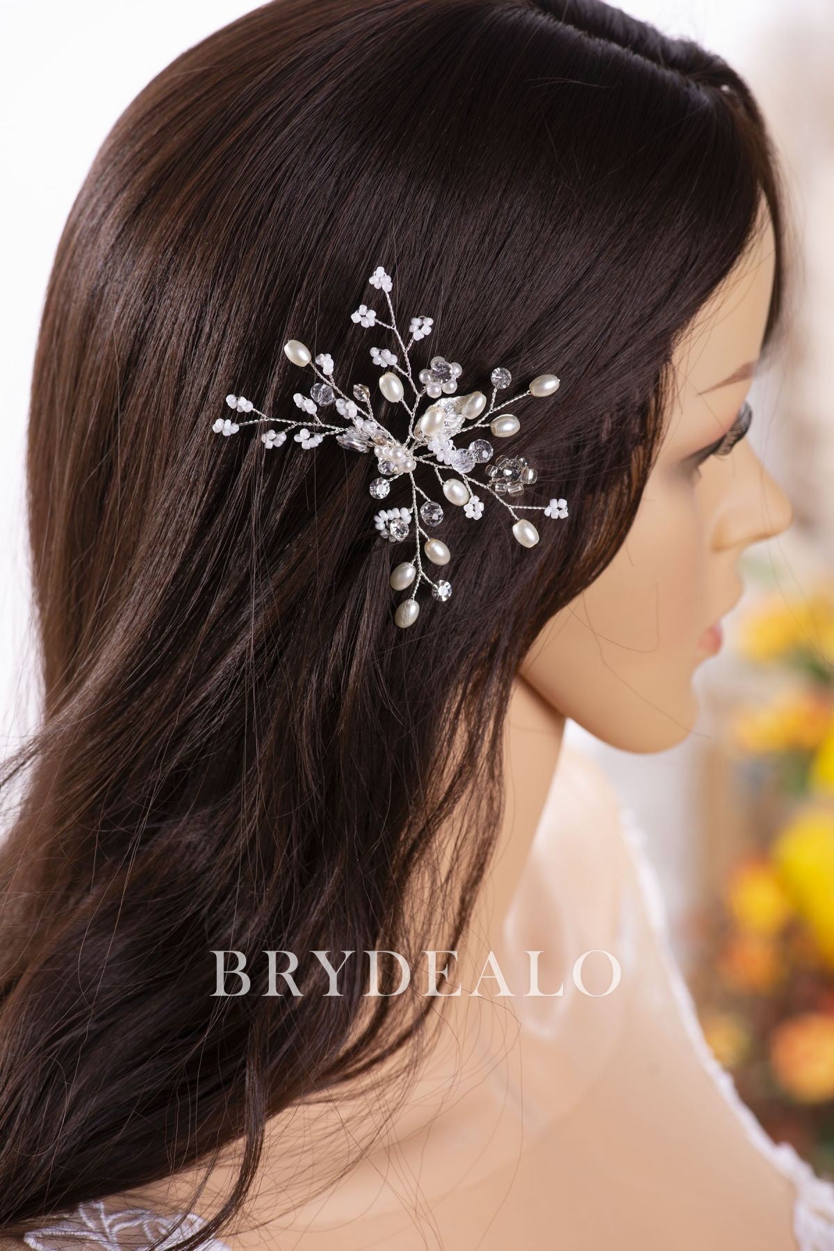 Exquisite Rhinestones Pearls Hair Pin for Wholesale