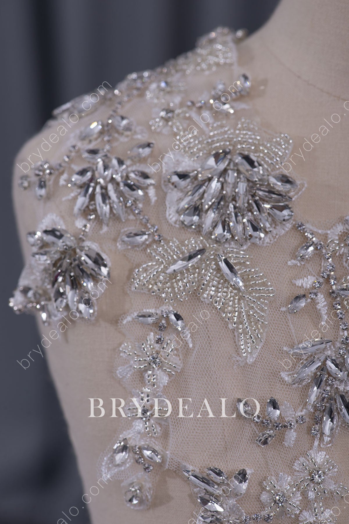 Crystals Beaded Lace Appliques