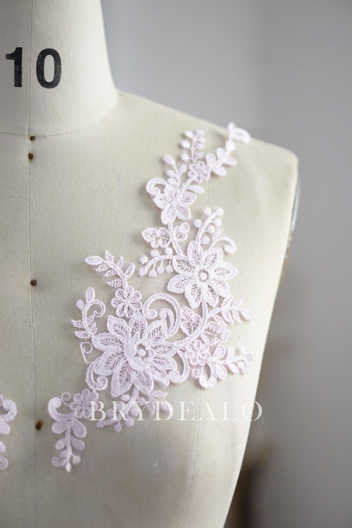 Light Pink Flower Bridal Lace Applique
