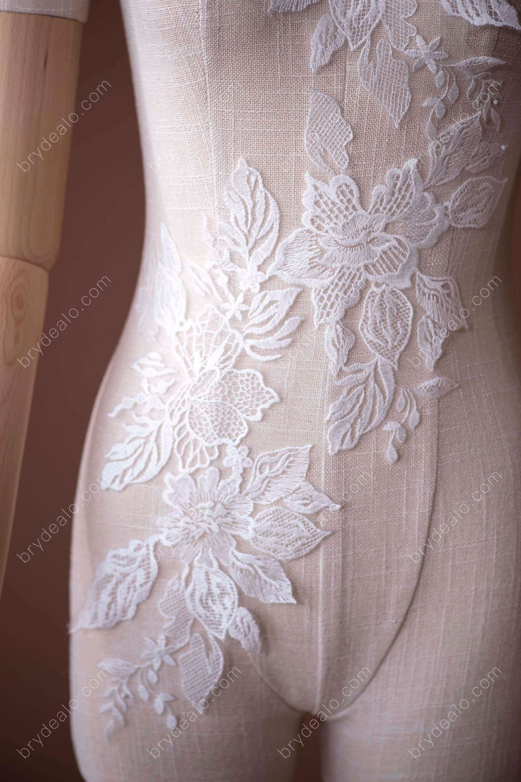 Botanic Embroidery Lace Applique