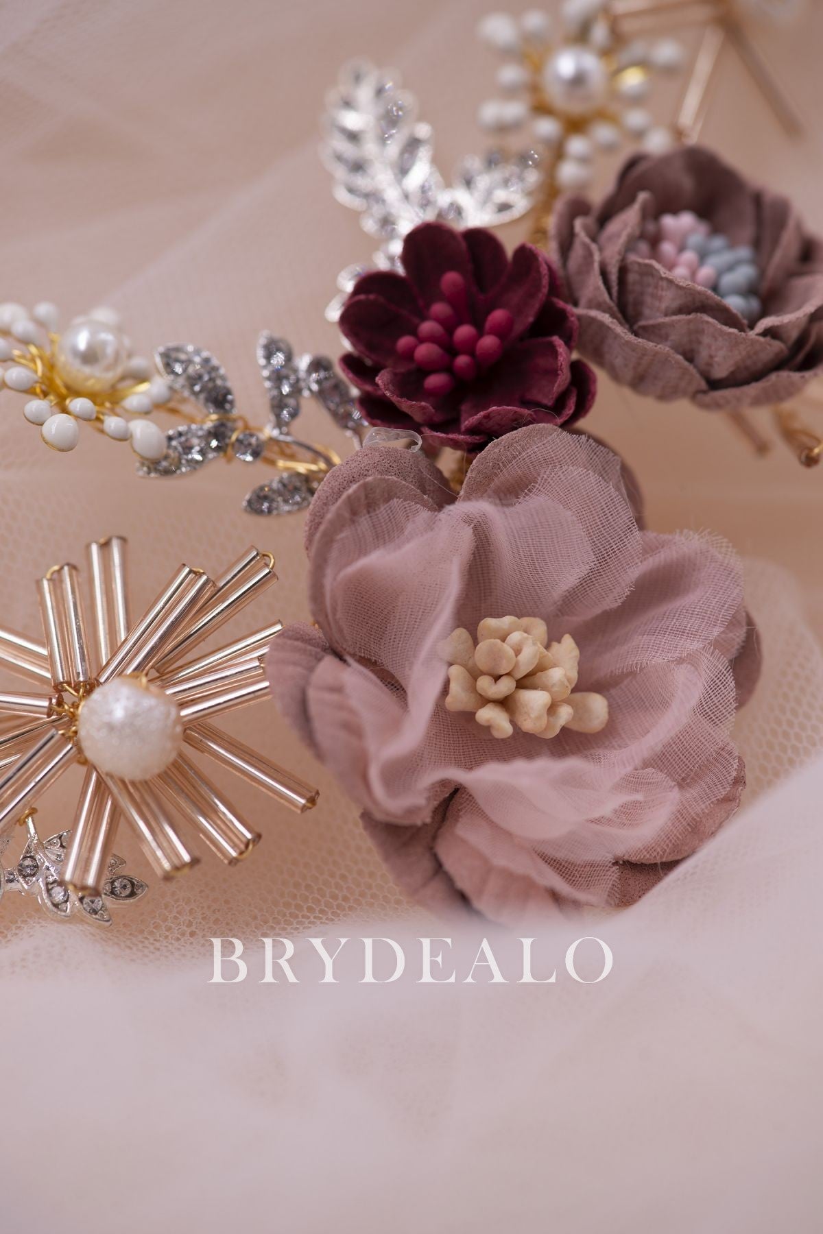 Retro Flower Bridal Headpiece