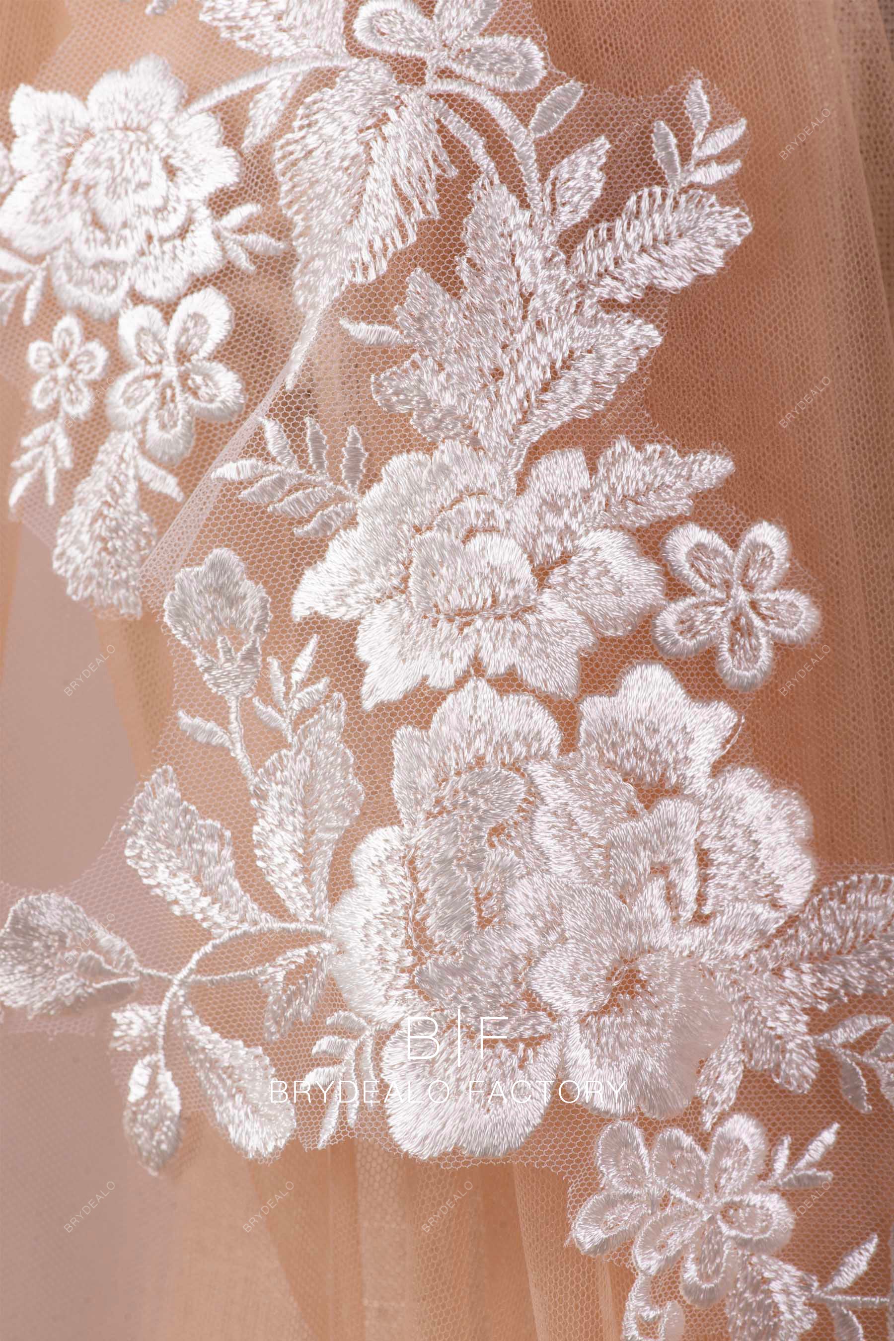 flower embroidery lace appliques