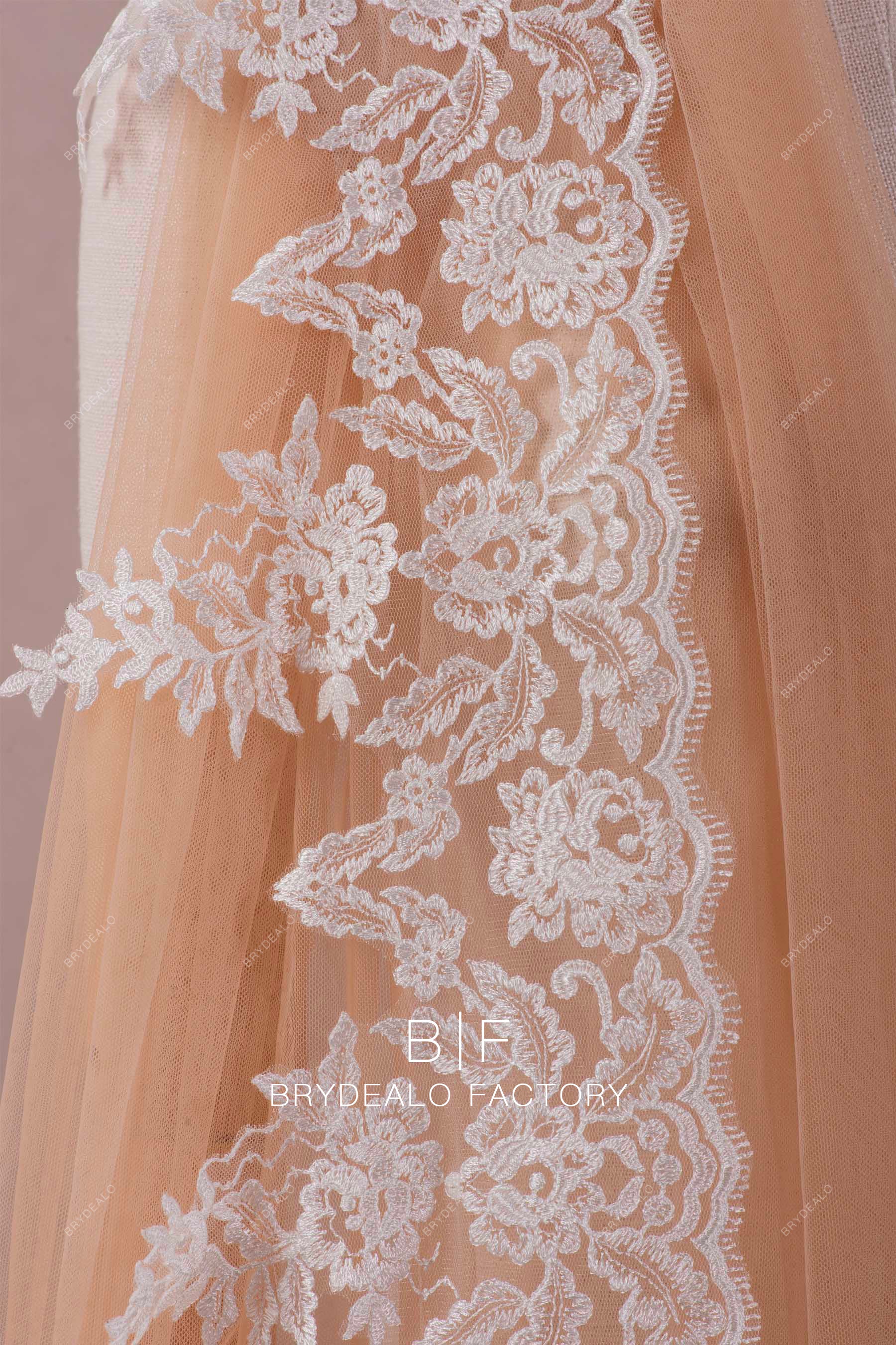 flower embroidery lace trim