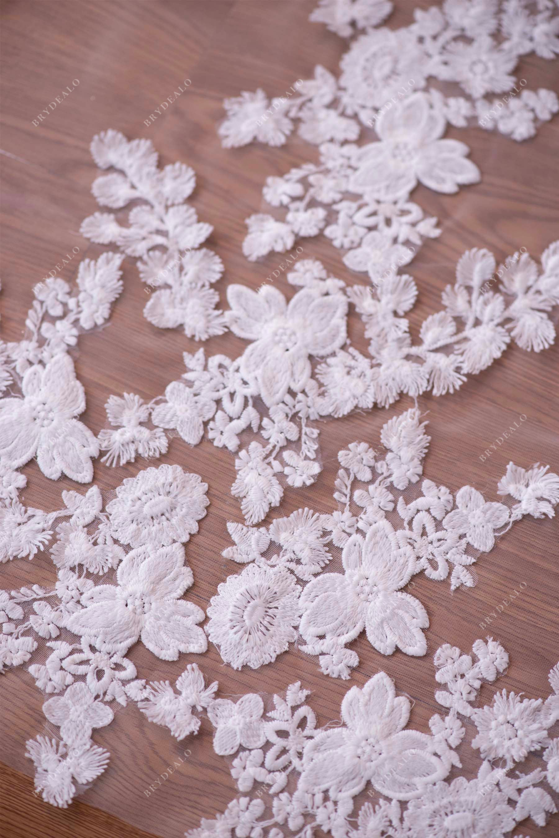 flower lace bridal tulle