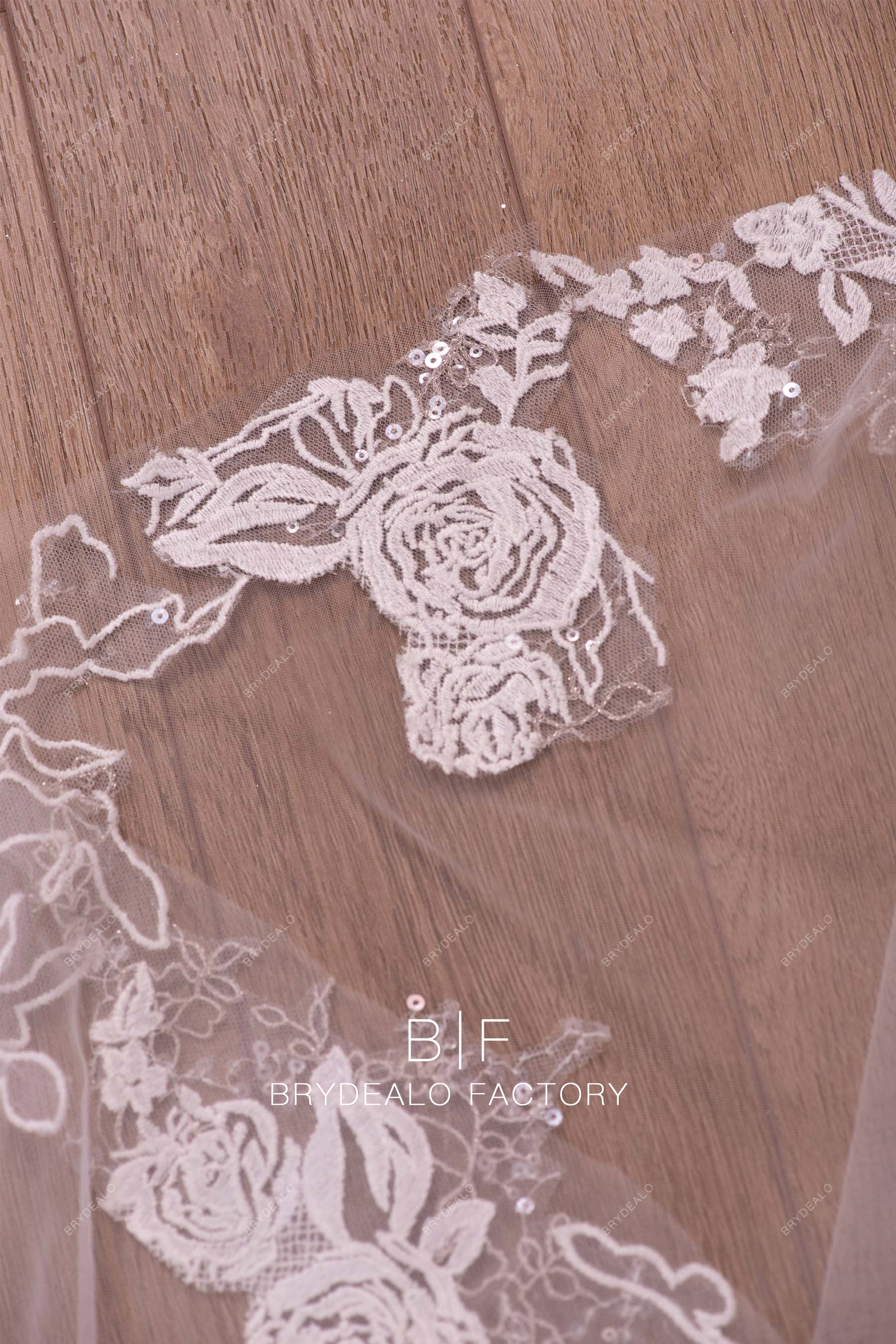 flower lace veil