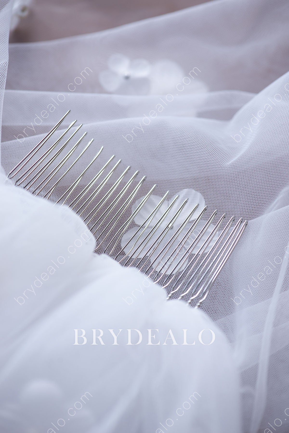 flower pearls elbow bridal veil