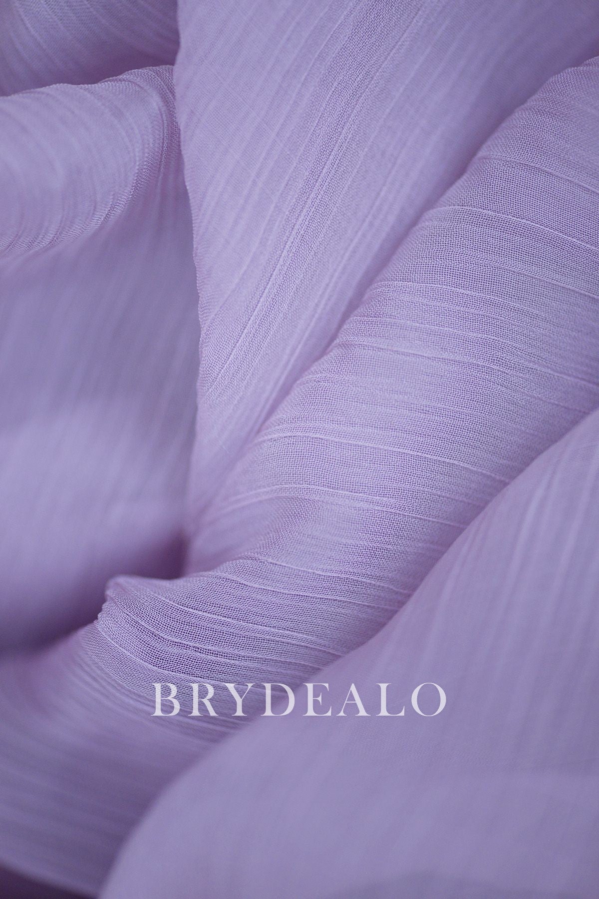 Lilac Polyester Chiffon Crepe Fabric