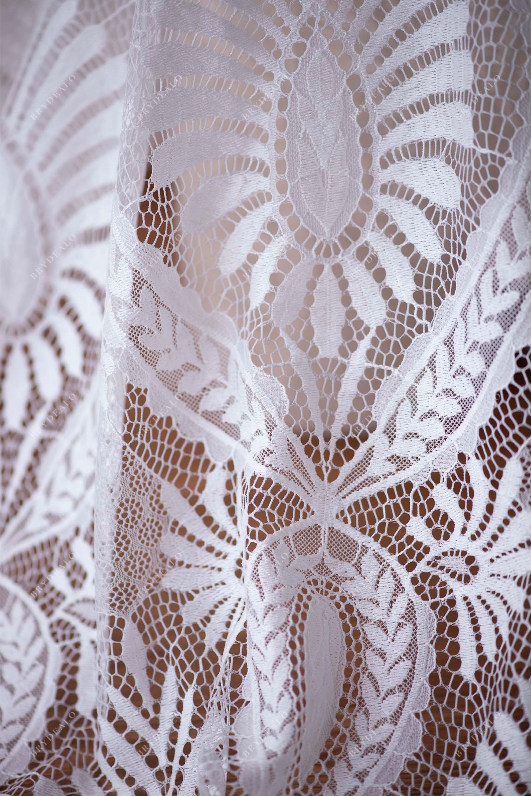 Geometrical Bridal Lace Fabric