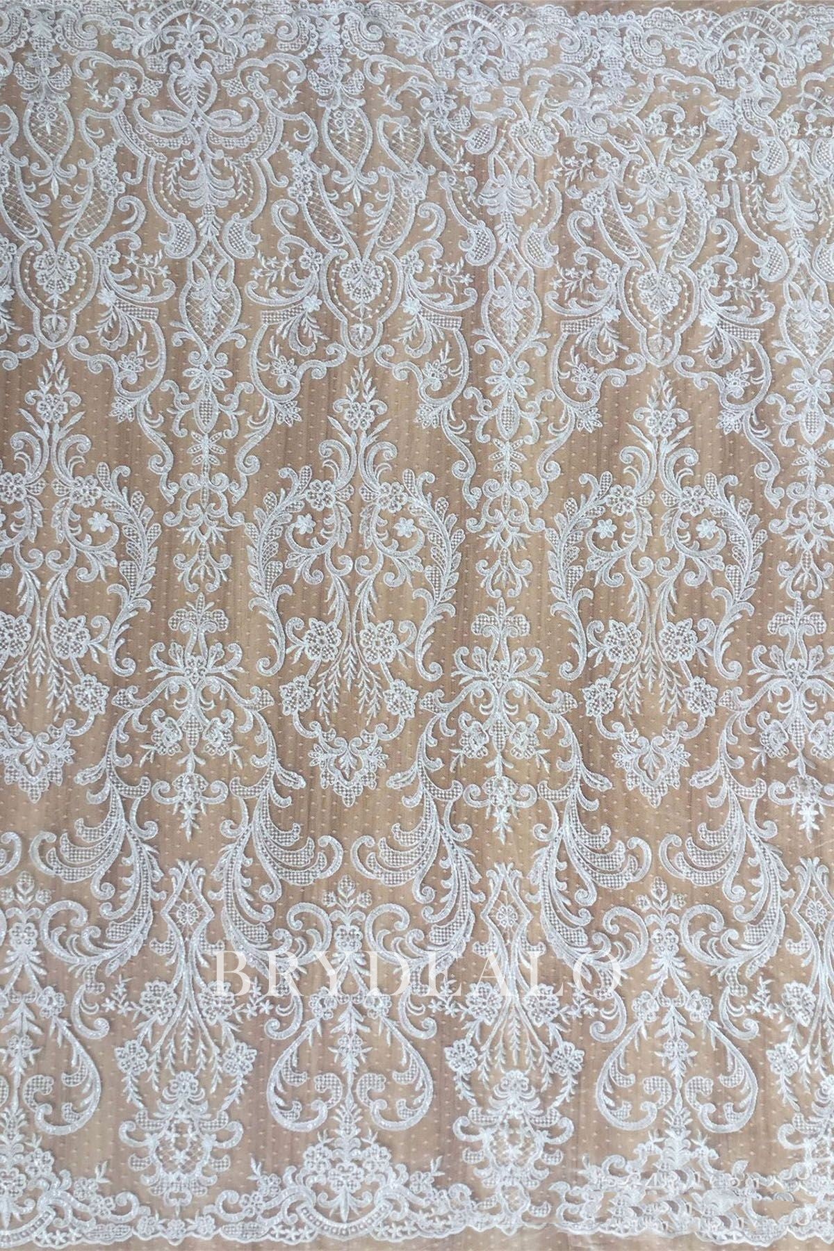 Symmetrical Corded Lace Fabric