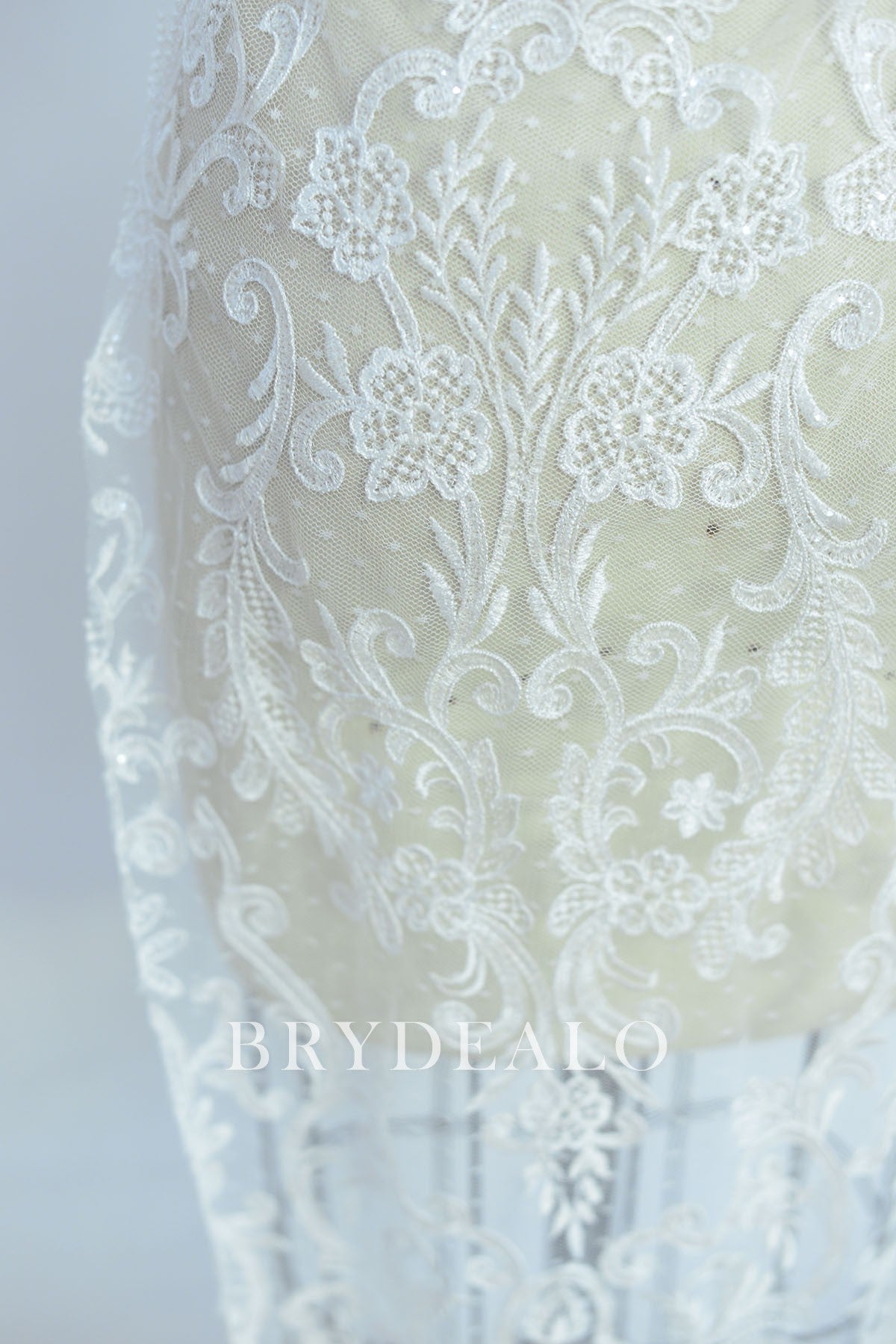 Best Glamorous Symmetrical Corded Lace Fabric