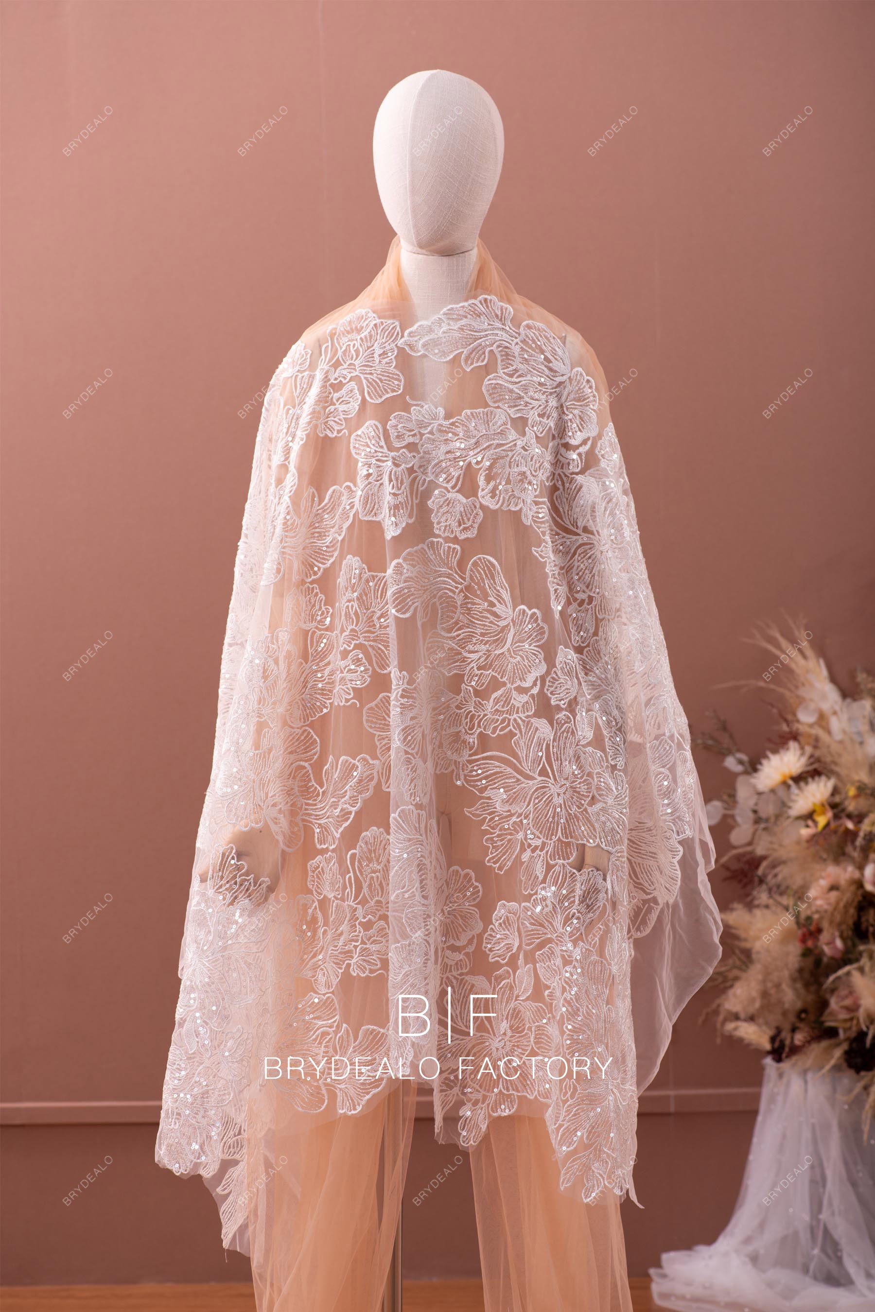 gleaming lotus lace fabric