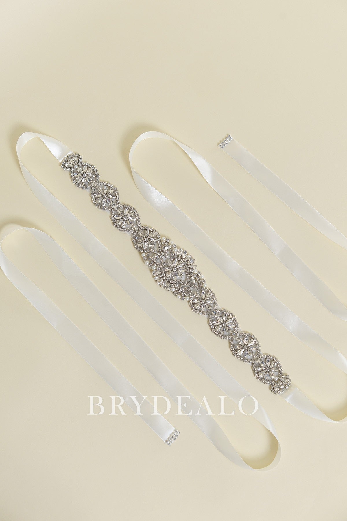 Pearls Satin Bridal Sash