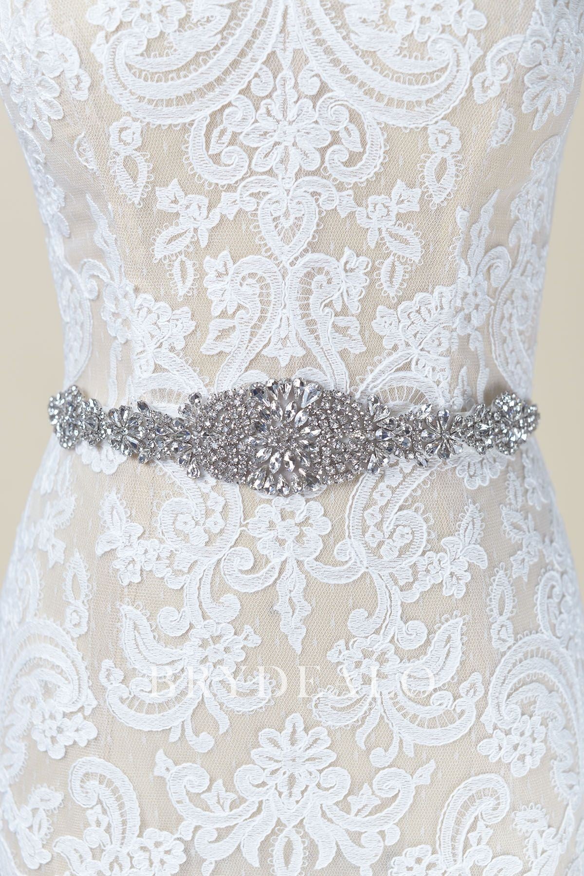 High-quality Rhinestones Wedding Sash