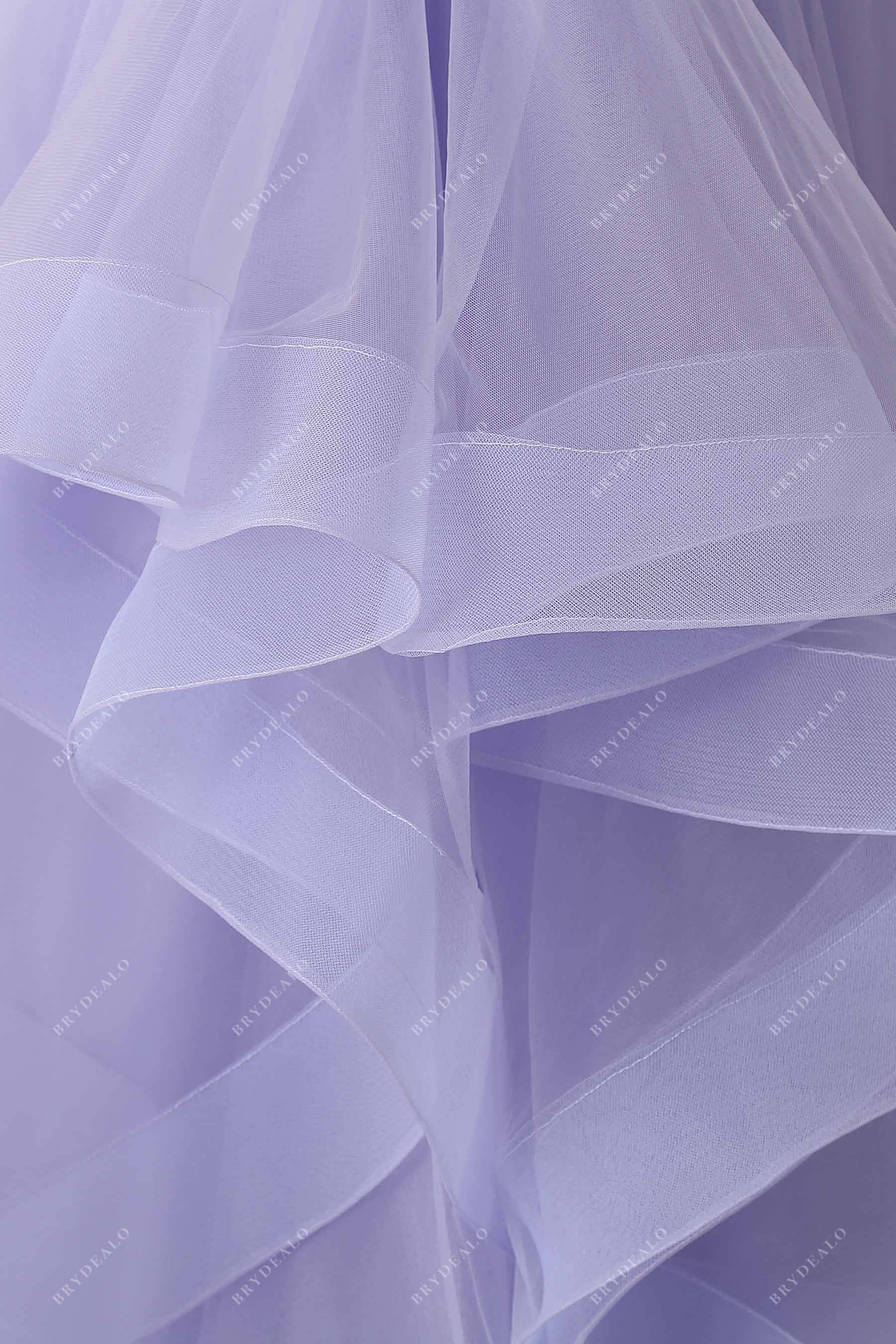 horsehair tulle prom dress