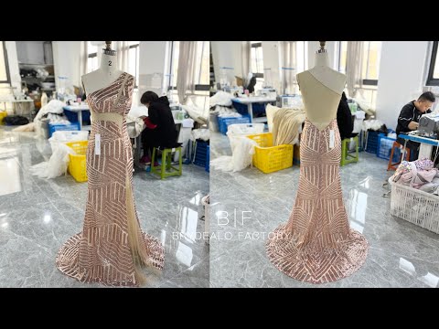 wholesale sexy rhinestone sparkly sequin prom dress
