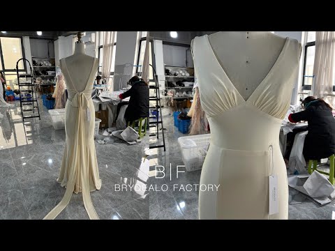 wholesale empire plunging jersey bridesmaid dress