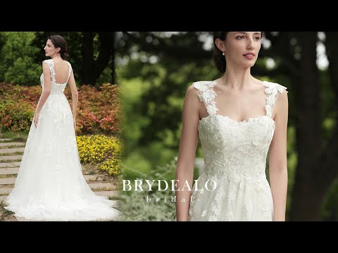 Lace Strap Sweetheart Neck Wedding Dress for Wholesale