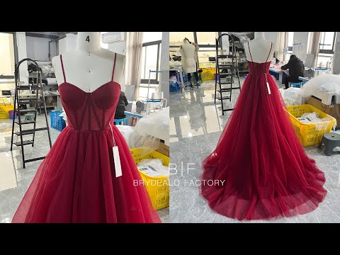 wholesale sweetheart corset puffy A-line prom formal dress
