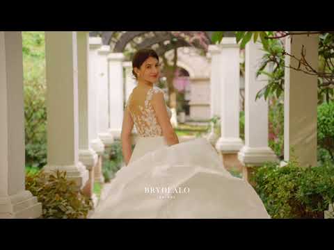 flowy lace chiffon Aline beach wedding dress