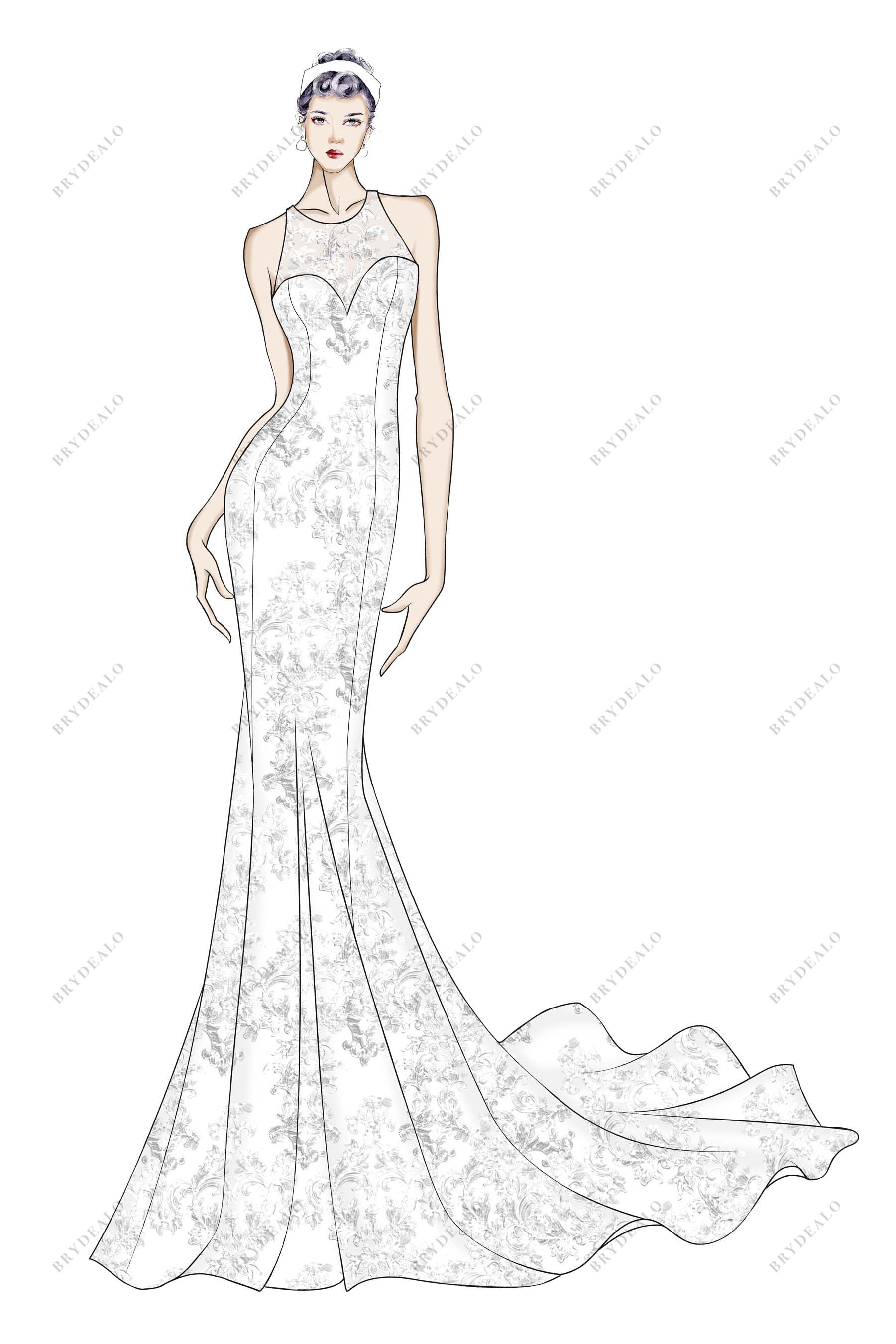 Bridal wear sketches hotsell