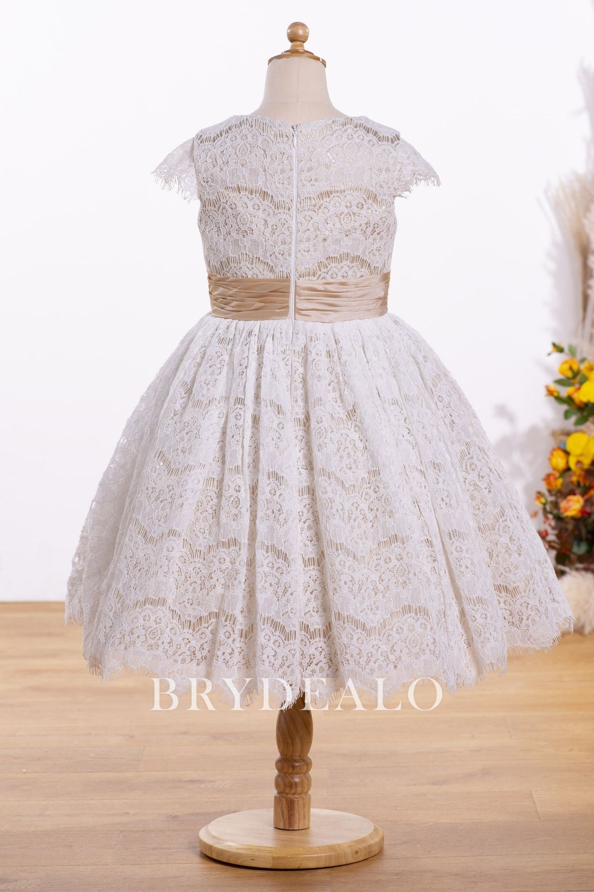 Sleeved Flower Girl Dress