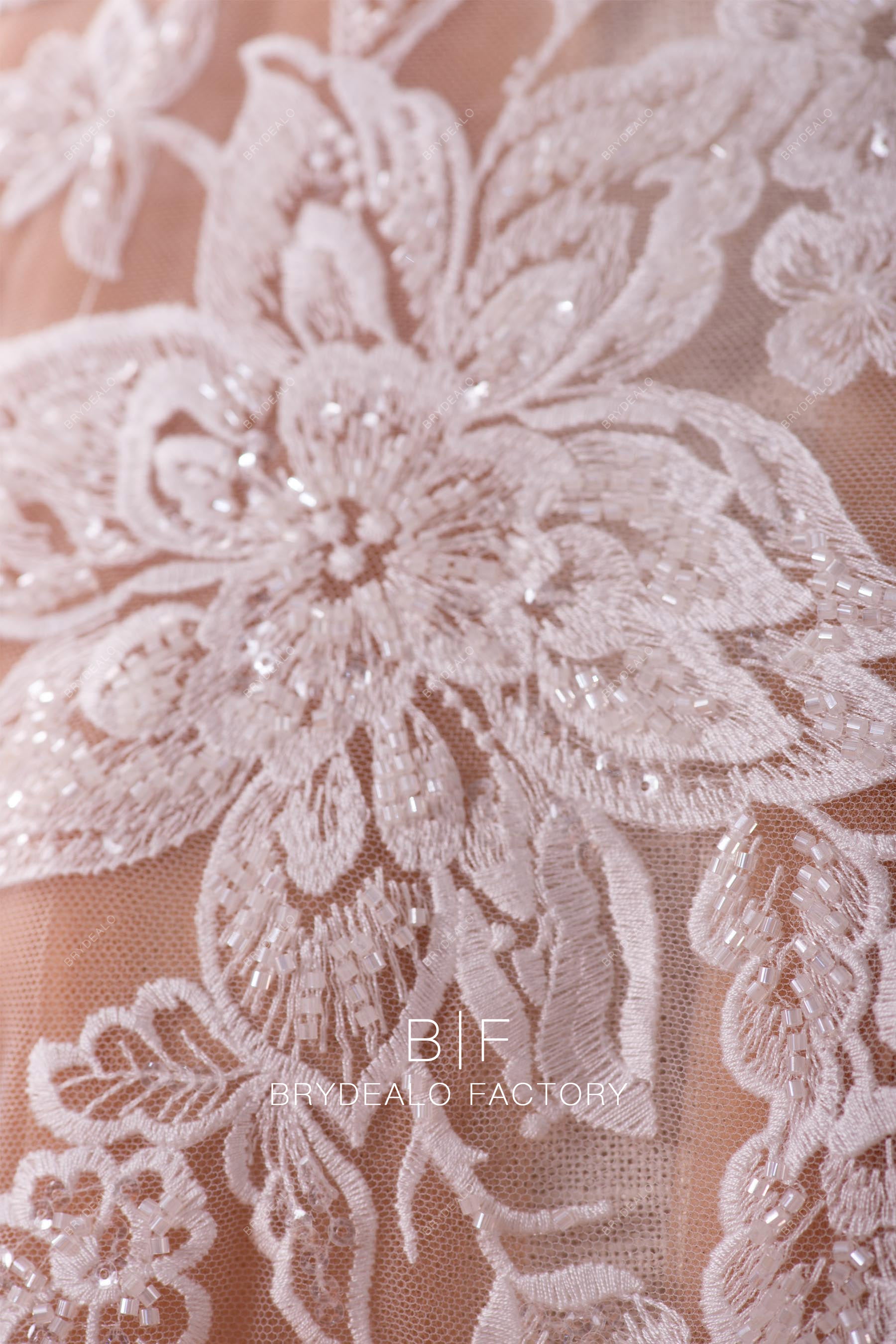 large embroidery flower lace