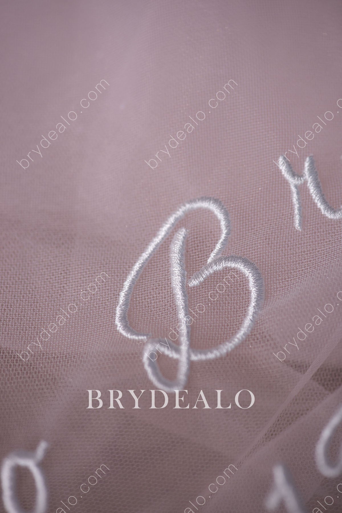 wholesale custom embroidered letters veil