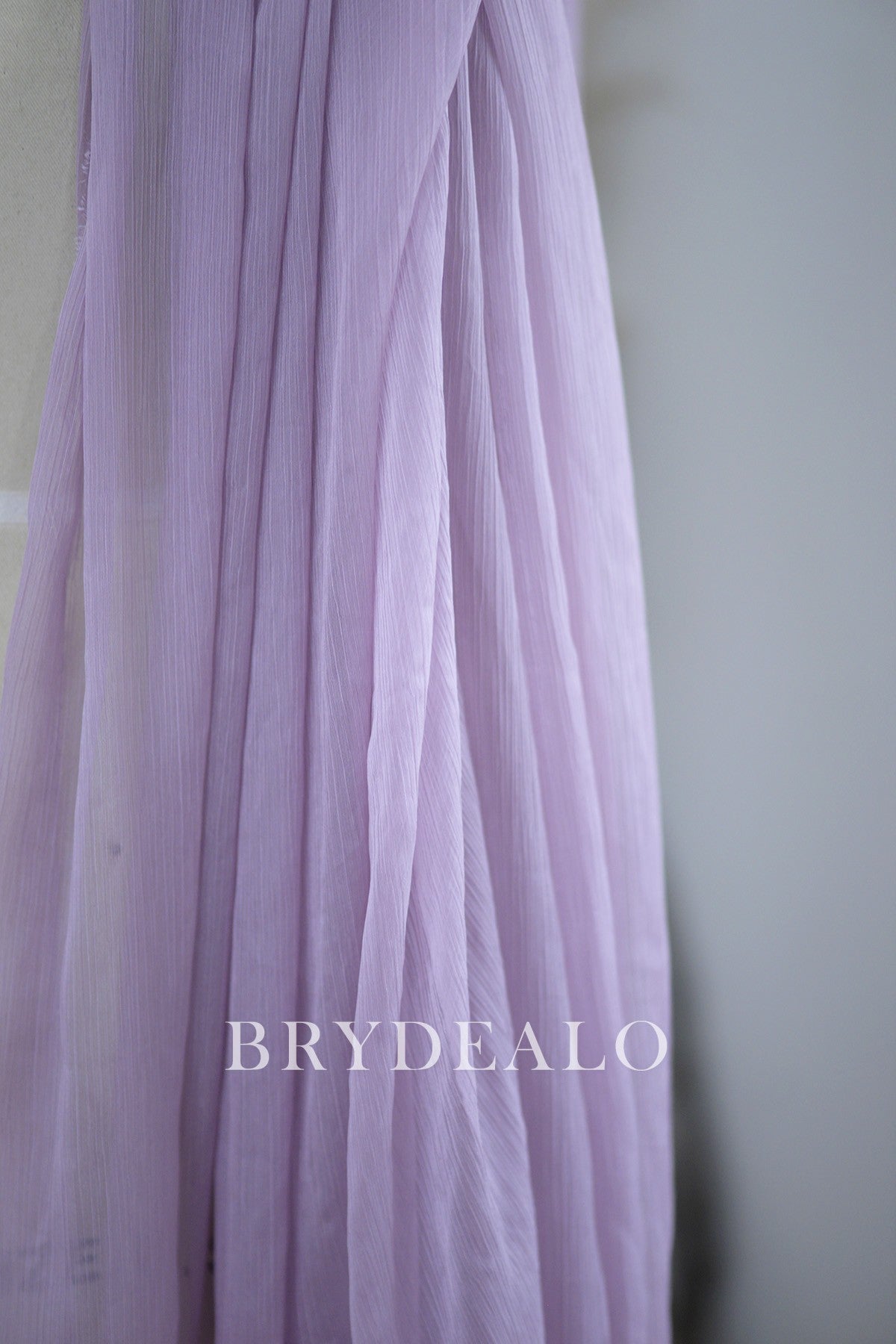 Flowing Lilac Polyester Chiffon Crepe
